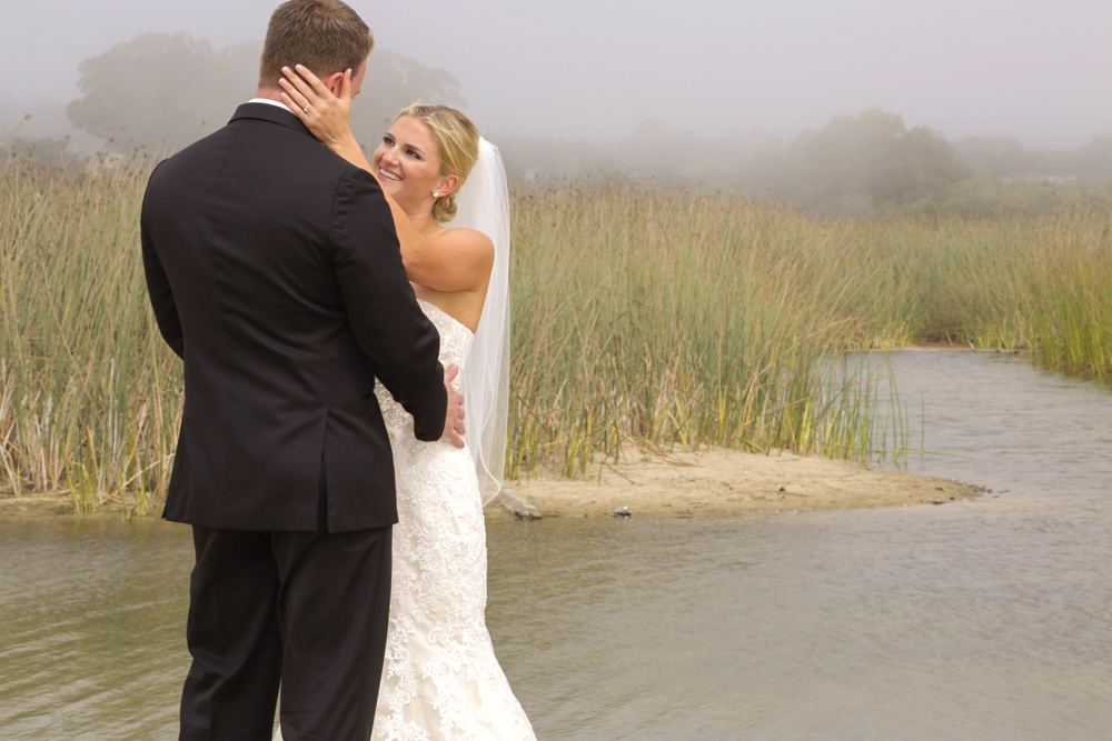  Beautiful Carmel Wedding first look/reveal by Carmel Photographers TGO Photography.  