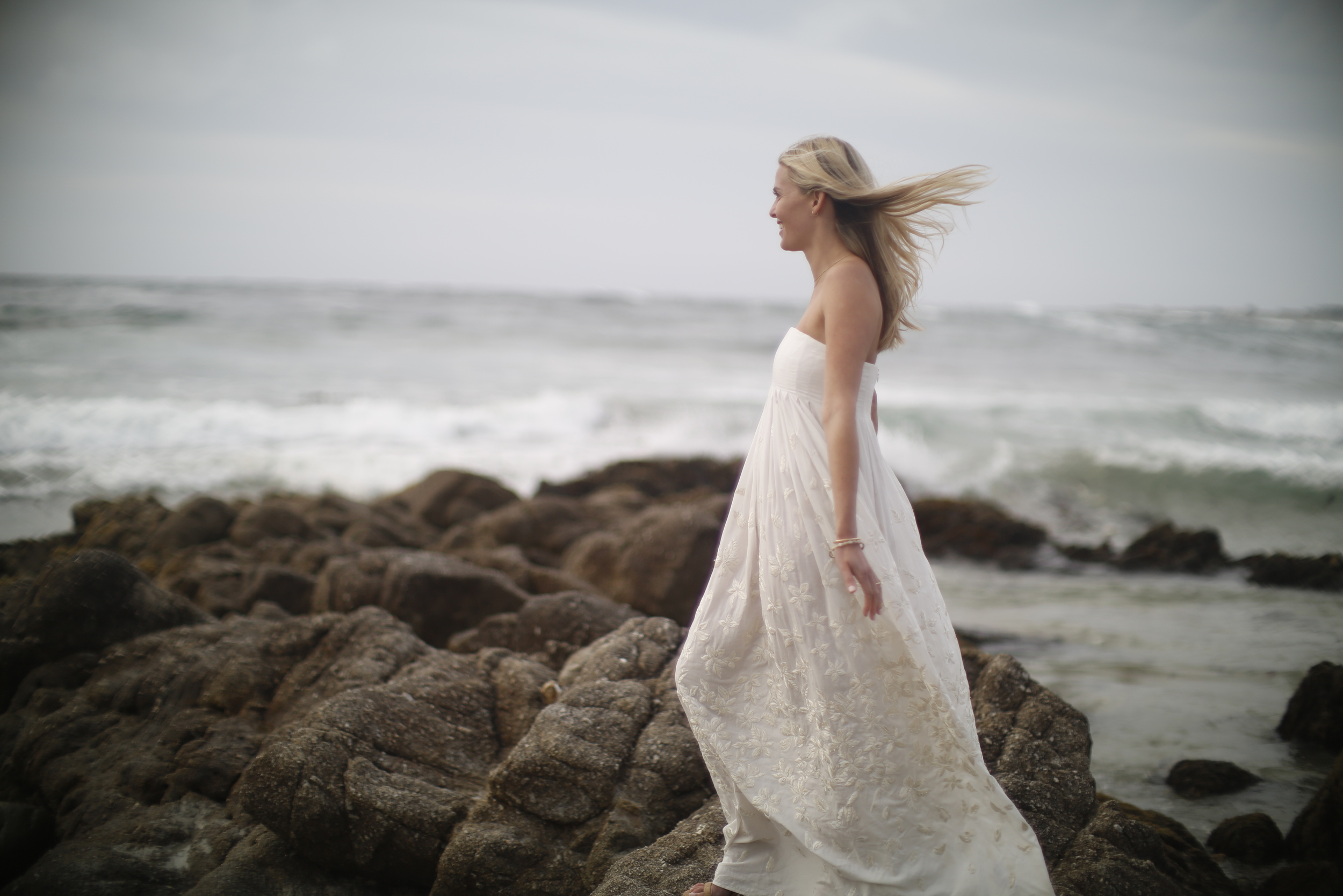 Jennifer already looks like a bride. A great couple, and a great rehearsal dinner at MPCC Beach House