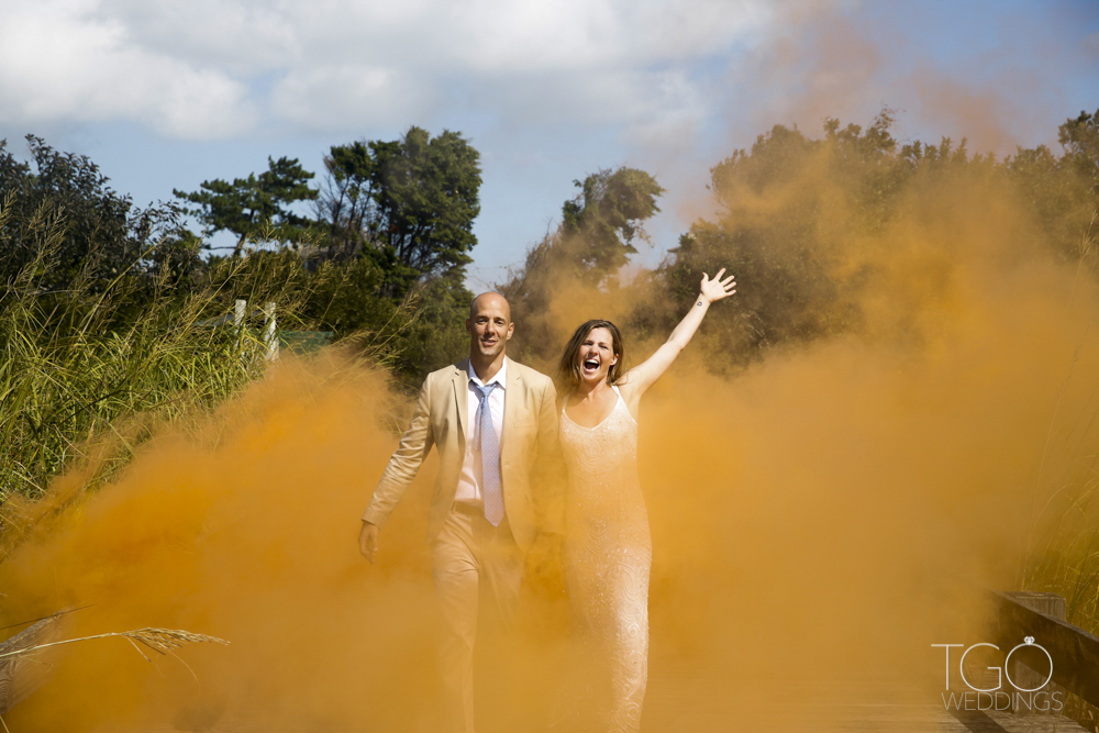 a little smoke bomb effect.