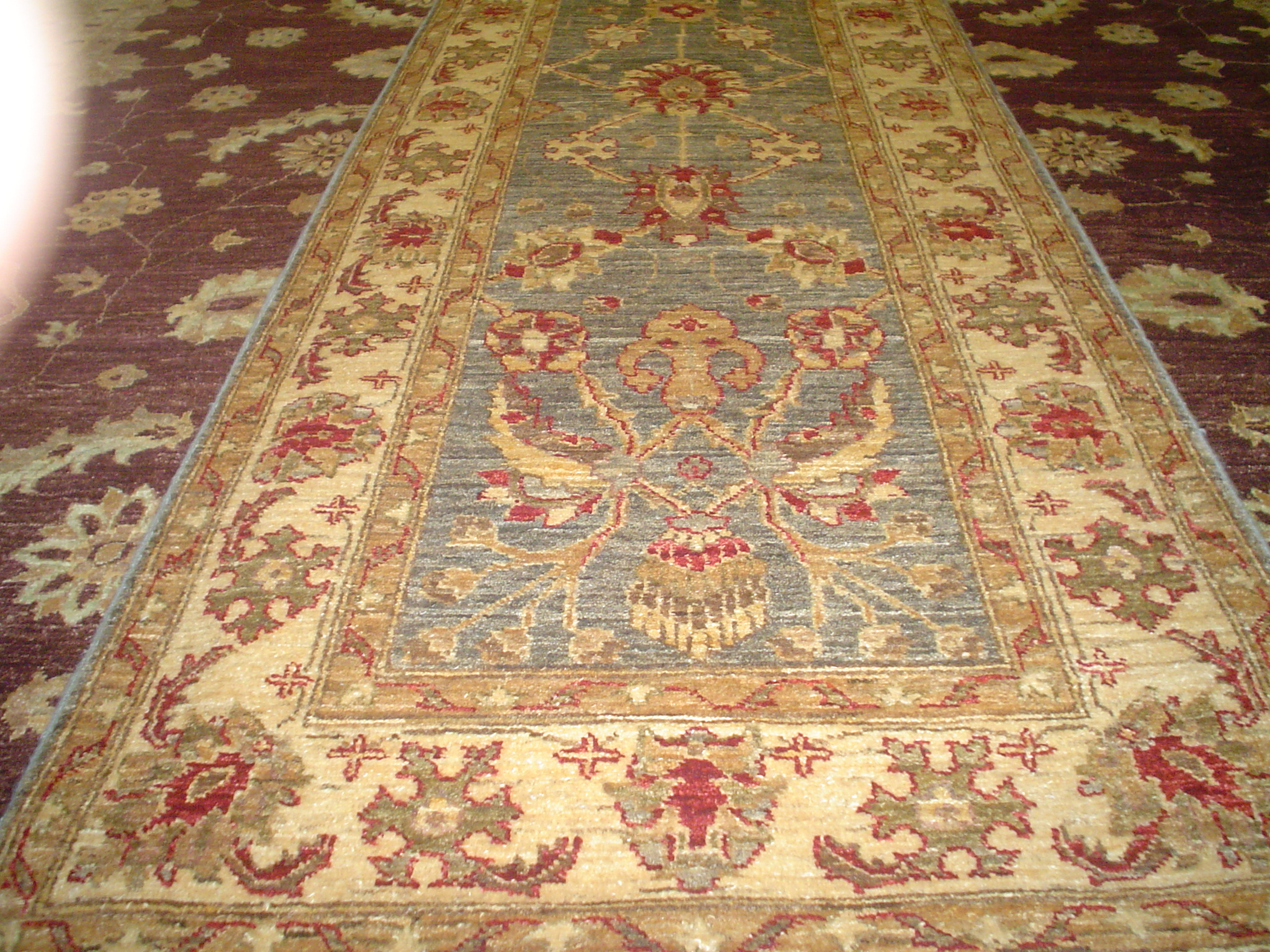 Area Rug oriental,Floor mat,Kelim Damaskunst 1-3-45 2.3'x6.5' Carpet 70x200 cm 