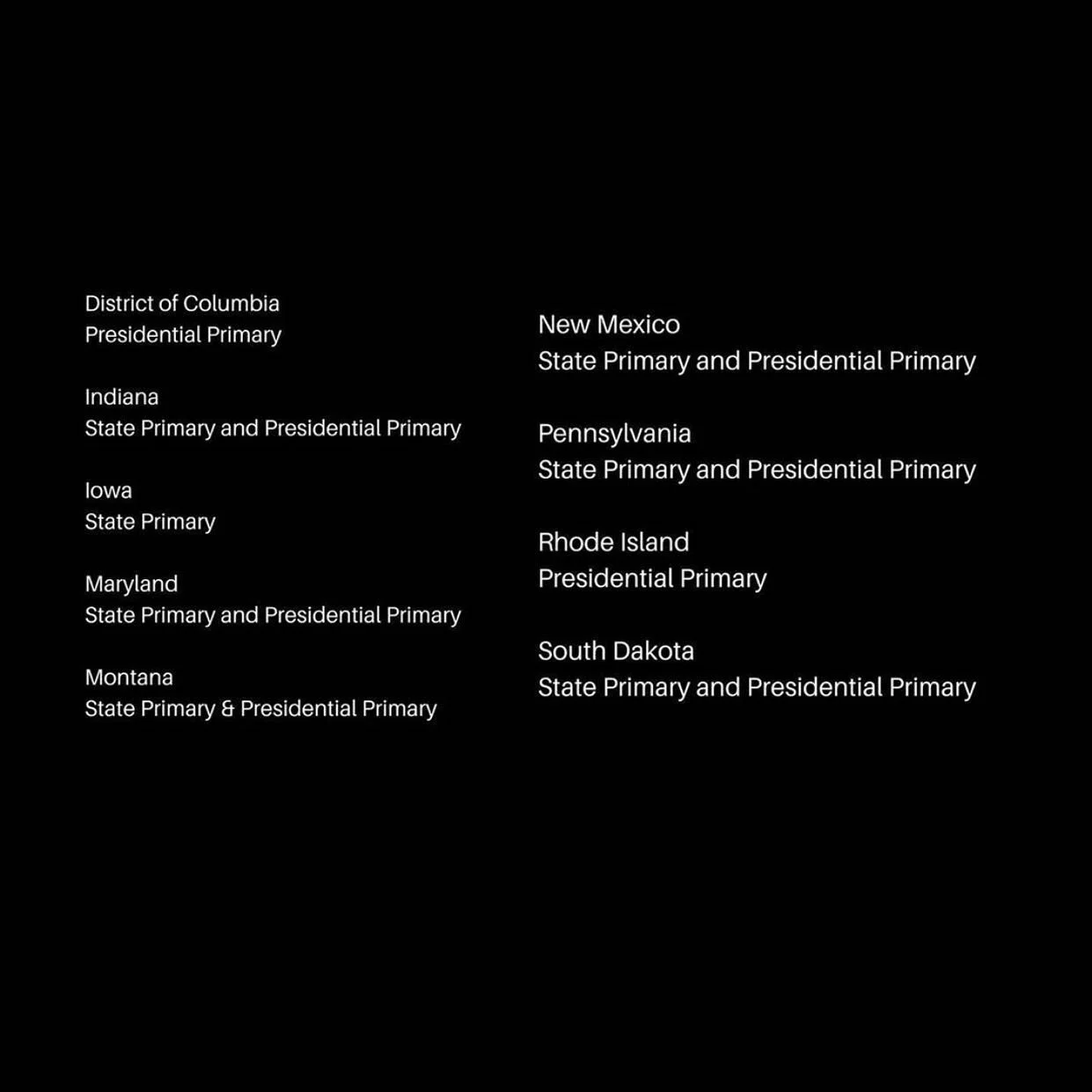 Election day is today!!!! State and local primaries are important. Go vote ☝️🏾☝️🏾