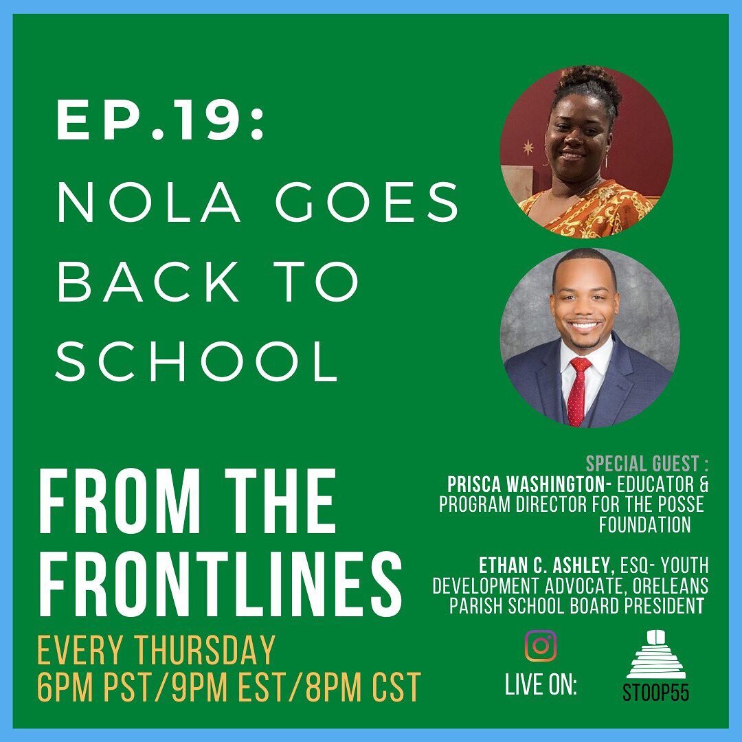 We get insight on schools reopening and the leaders working through continuing to educate safely this fall. Today at 9pm est!!!