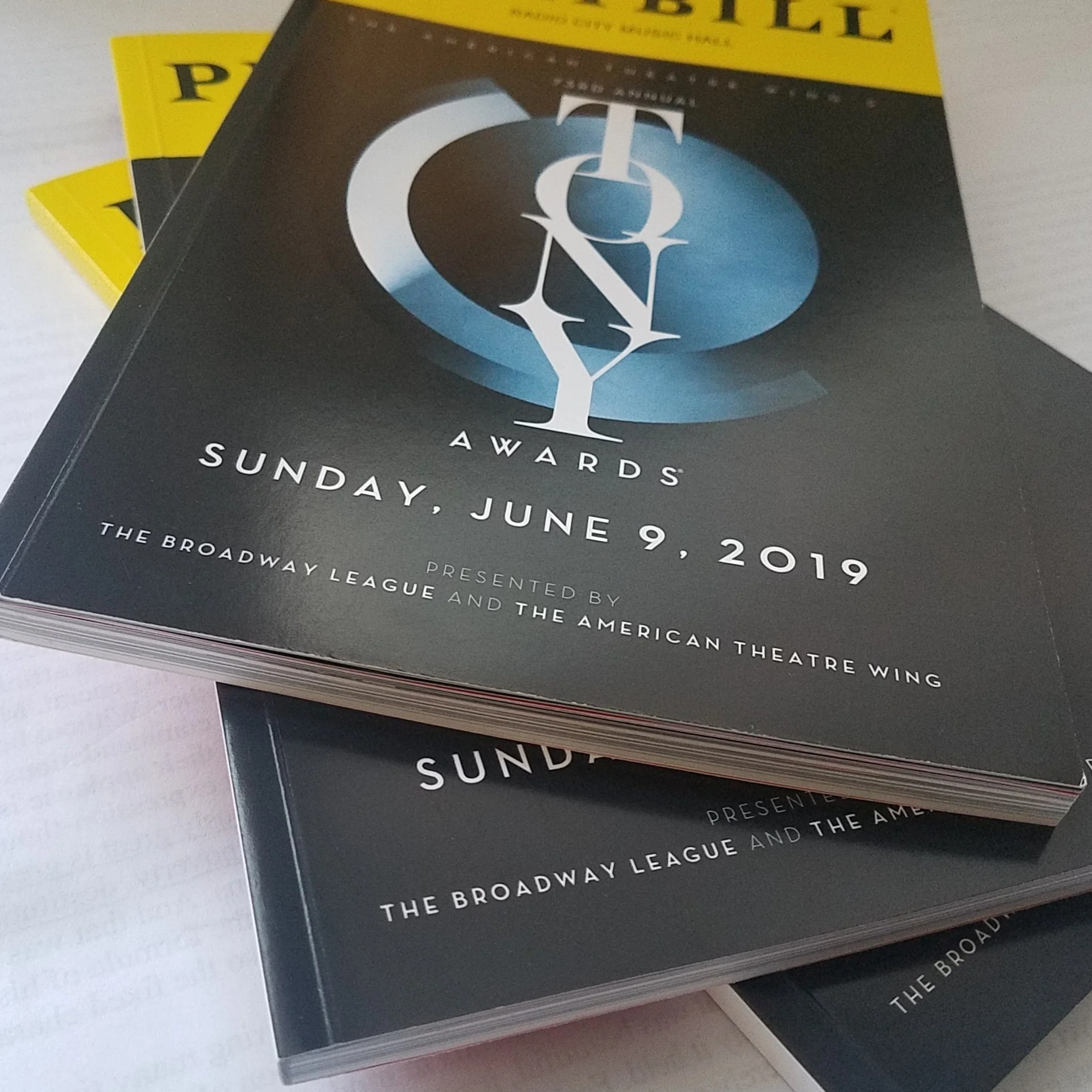73RD ANNUAL TONY AWARDS PLAYBILL