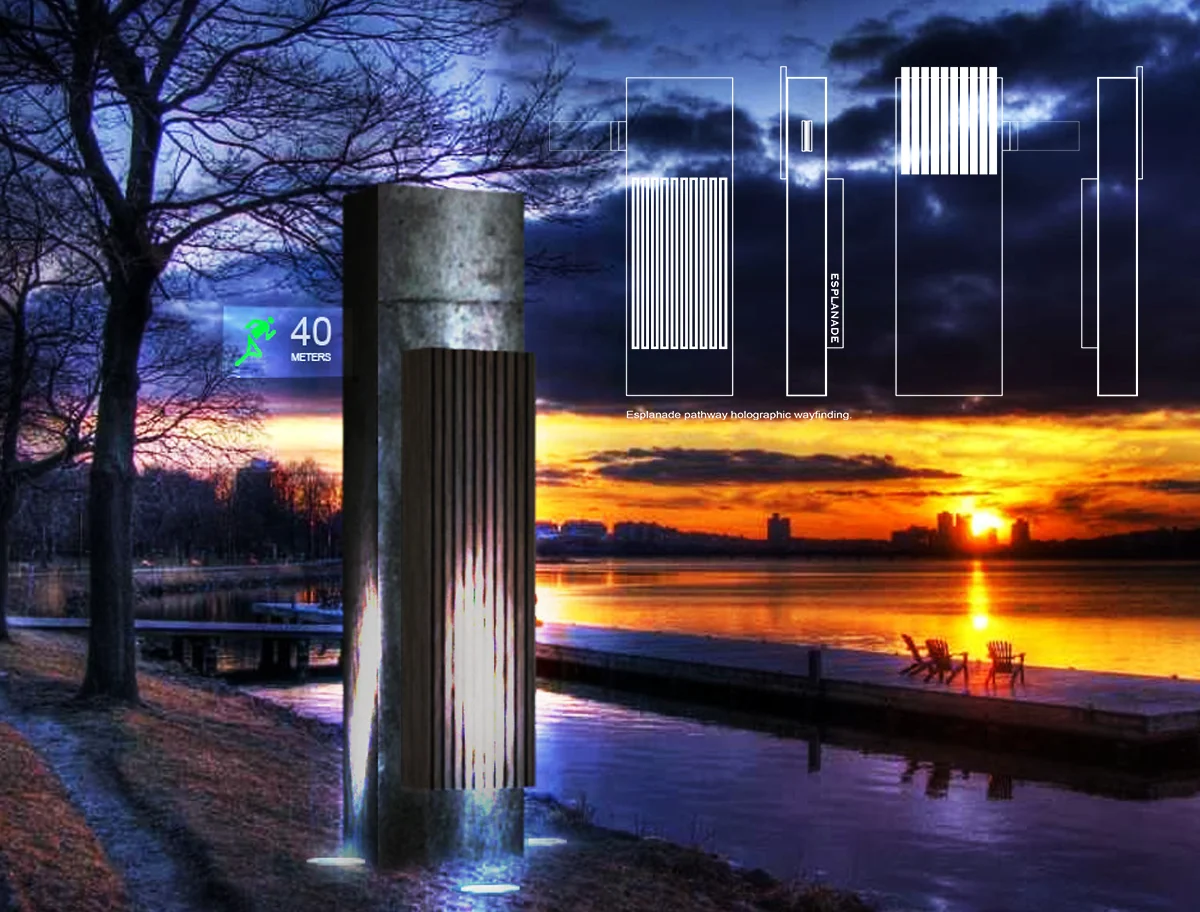 Wayfinding design for the Boston Esplanade