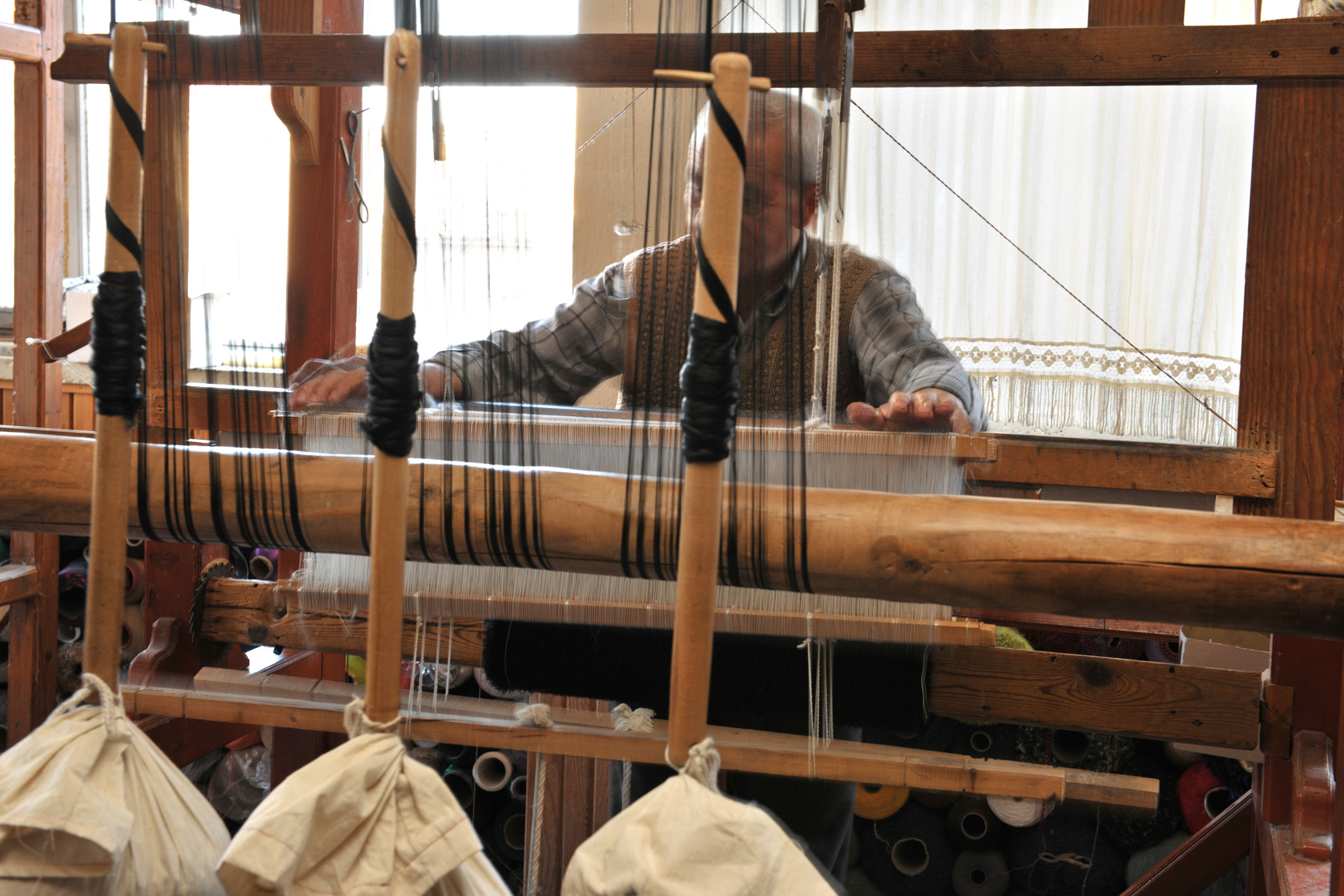 A traditional handloom.