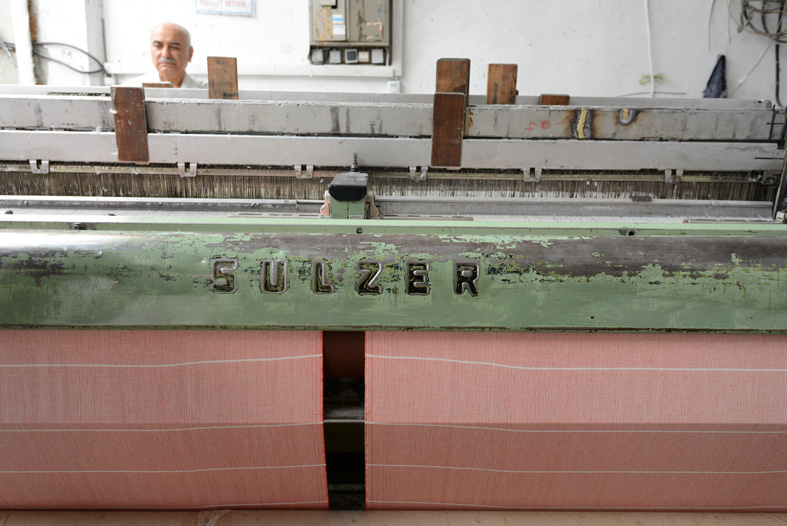 1970s Swiss Sulzer loom.