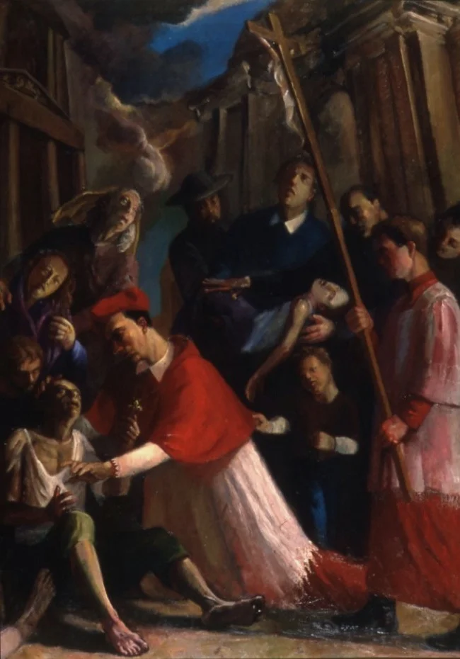 Saint Charles Borromeo Tending the Plague-Stricken