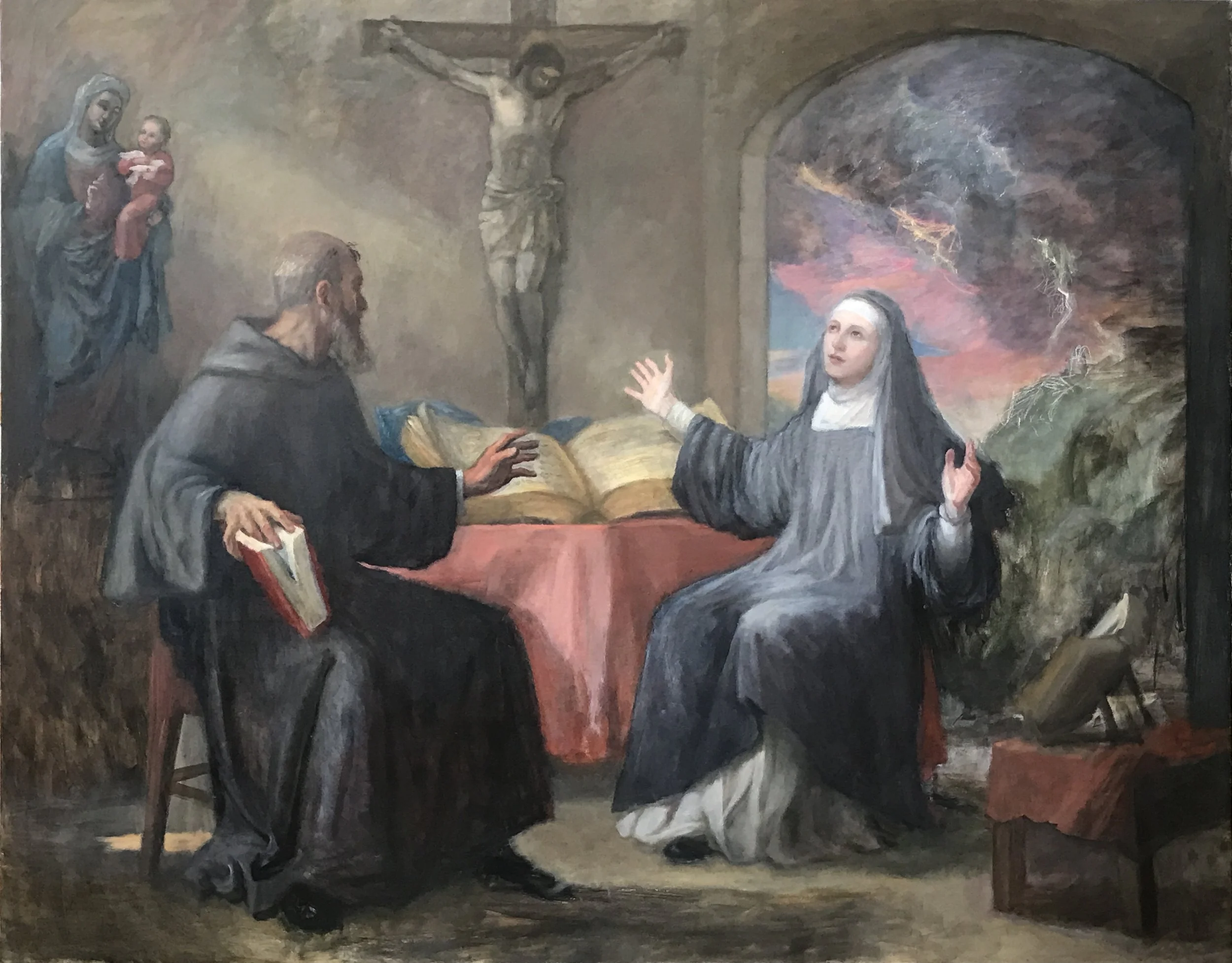 Last Meeting of Saints Scholastica and Benedict