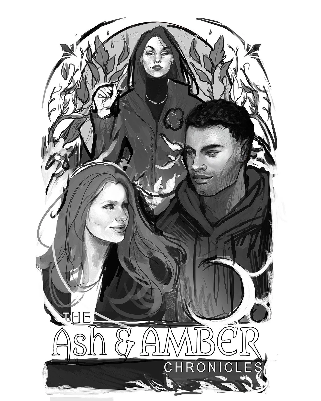 Snowstorm Comics just launched their kickstarter today for "Ash and Amber"! First image here is the rough draft for my variant cover that I'll be doing for them. I'm super excited to finish this after I get back from the convention grind. J