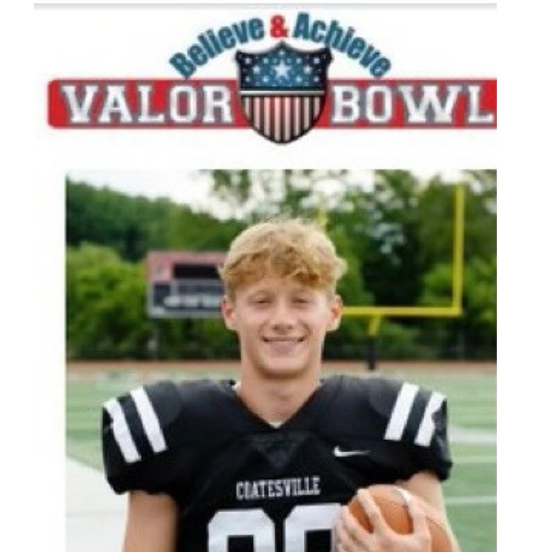 🎖️2024 Valor Bowl Selection🎖️

Congratulations Jake VanOrden-Team Carroll!

May 22, 2024 @ 6:30 pm
Kottmeyer Stadium

The Valor Bowl is an all-star game showcasing Chester Counties top senior football players. 

www.believeandachievefoundation.org