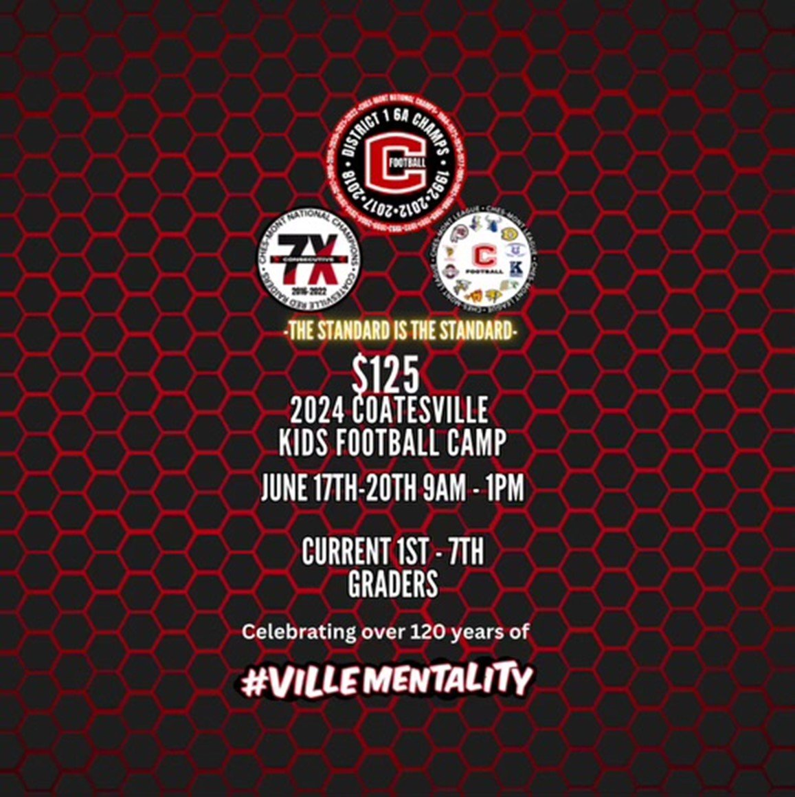 Red Raider Kids Football Camp — Coatesville Football