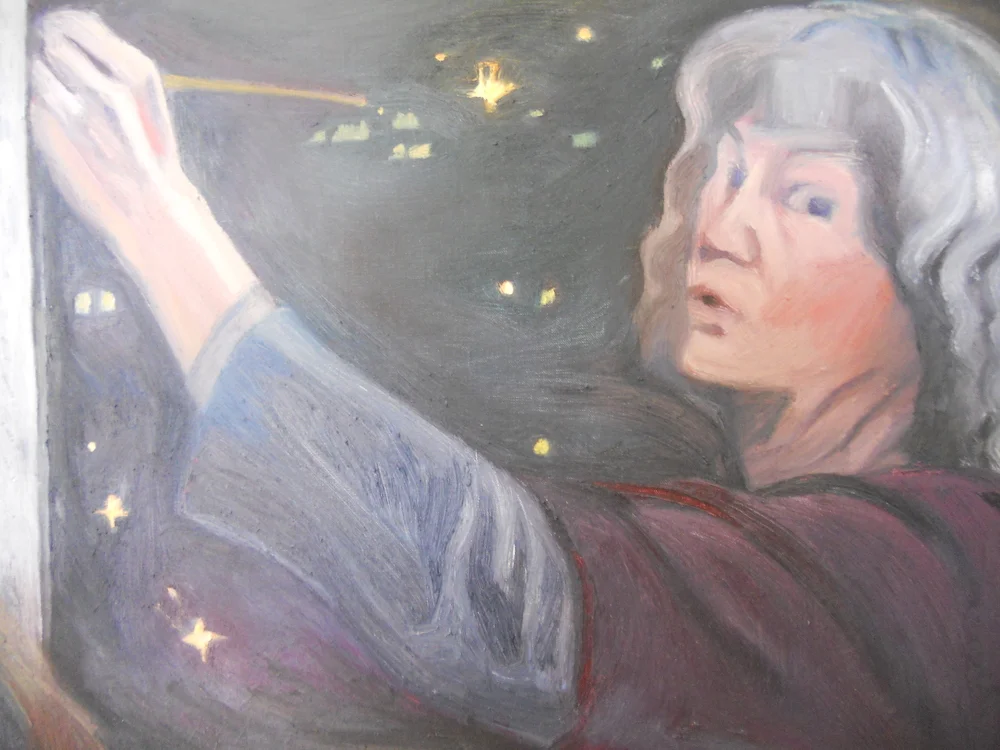 Self Portrait. detail from Myfanwy. 