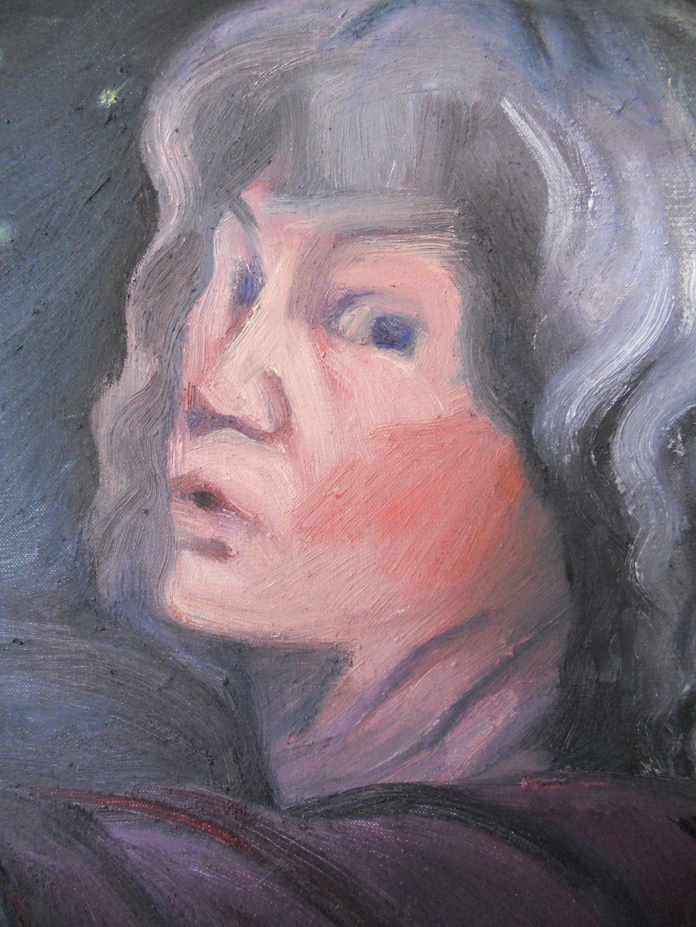 self portrait detail from Myfanwy.