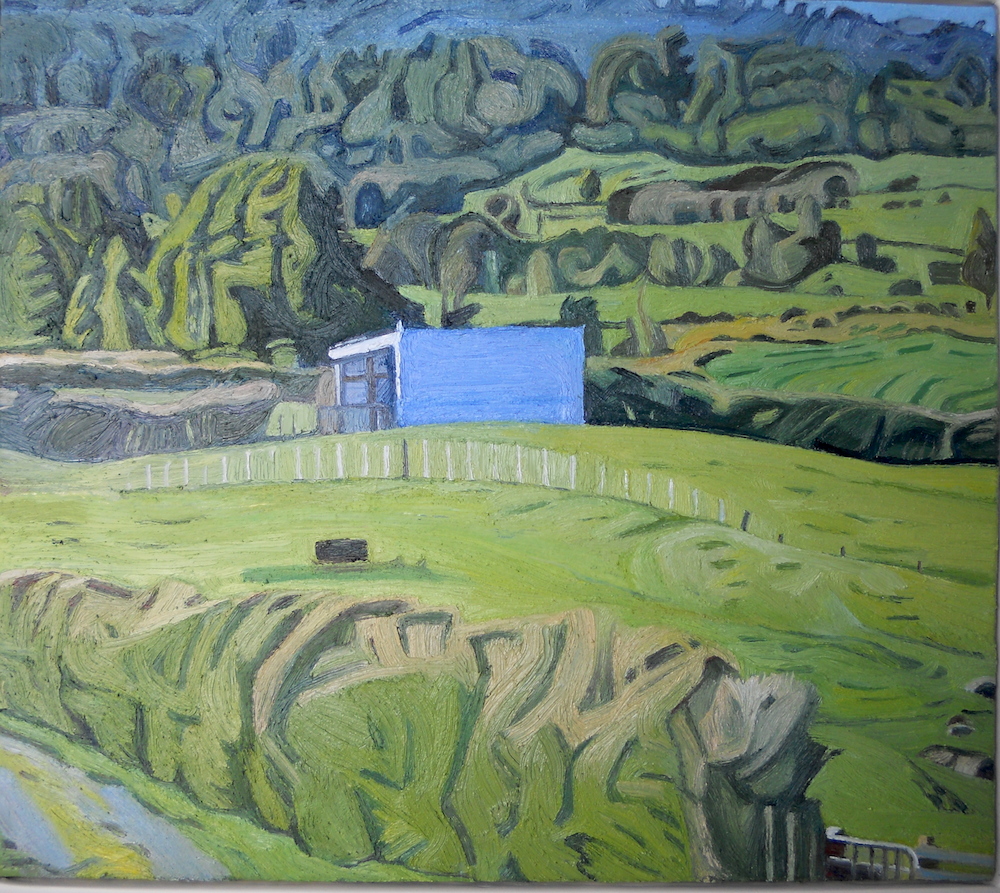 Shed on bushline of Mt Taranaki