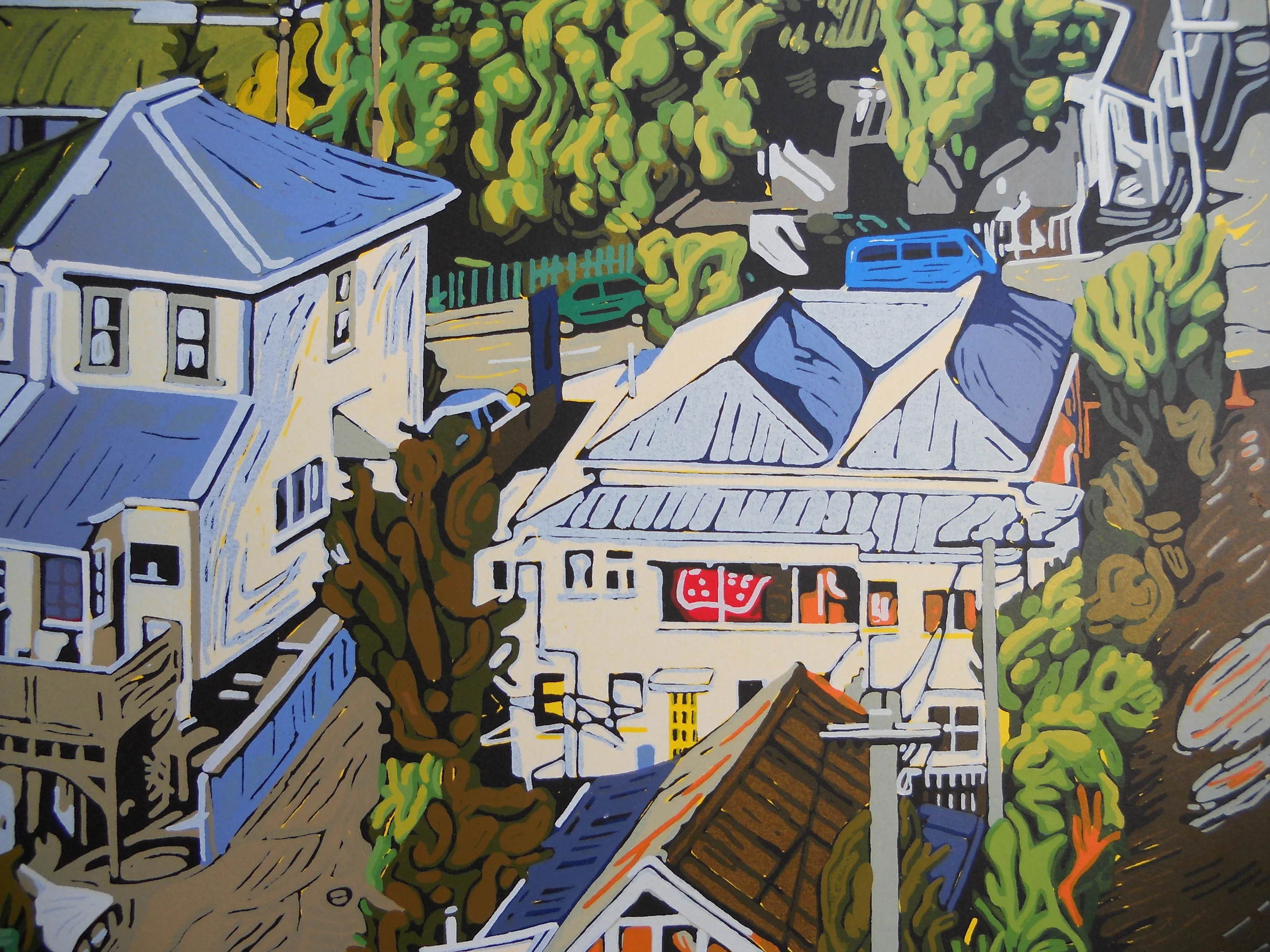 detail from new print of Newtown from MacAlister Heightss 