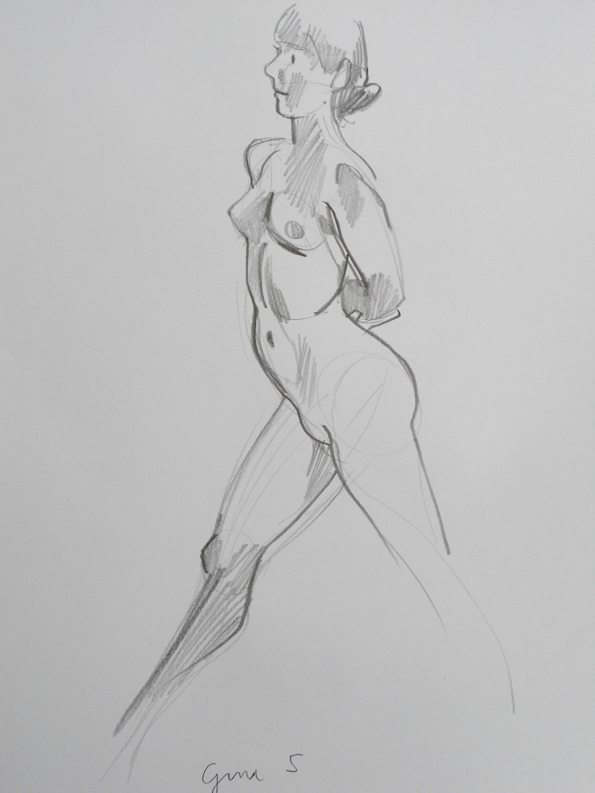 Gina 5 mins standing.