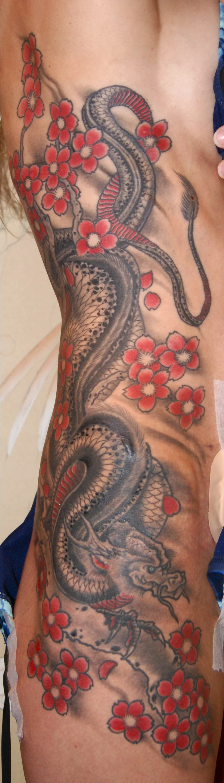 Dragon Sidepiece Tattoo 1