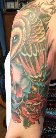 Owl tattoo by AnthonyFilo