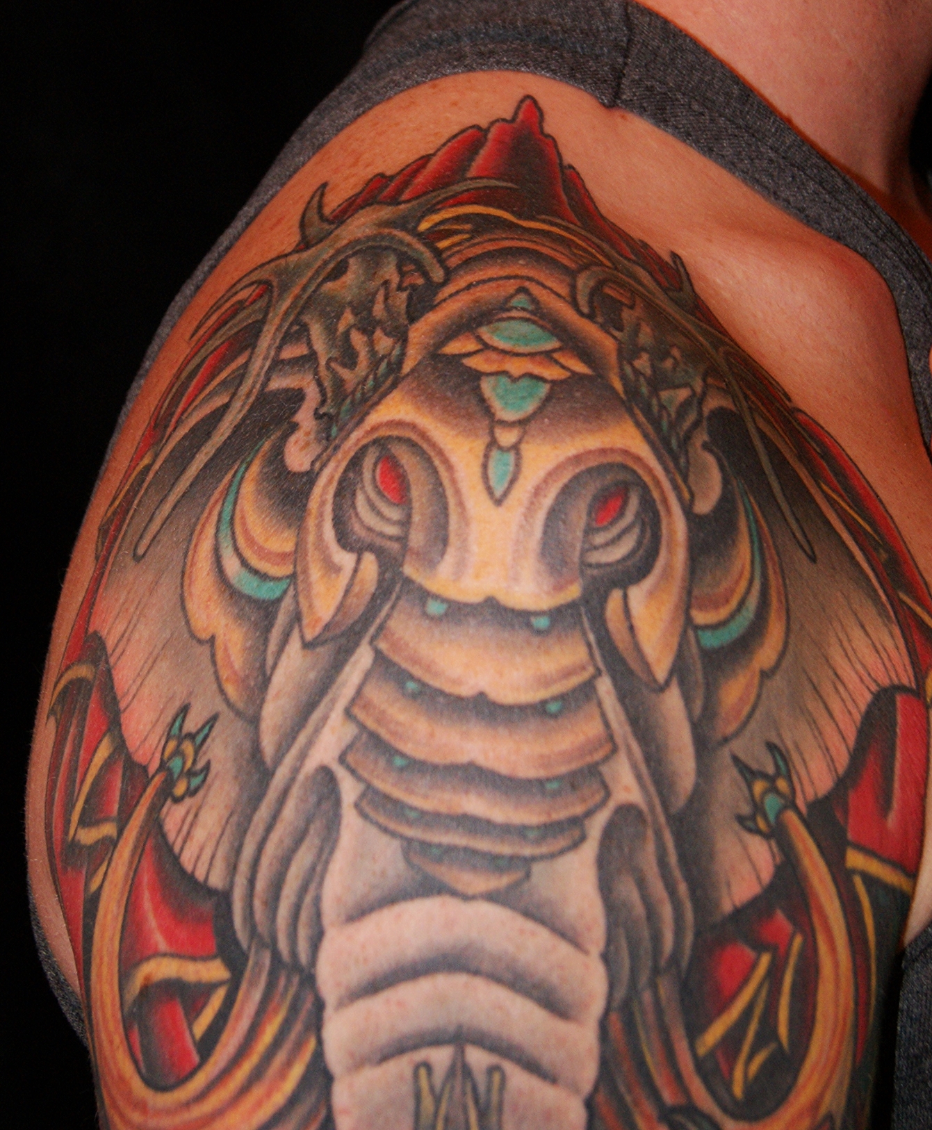 Elephant warrior close-up