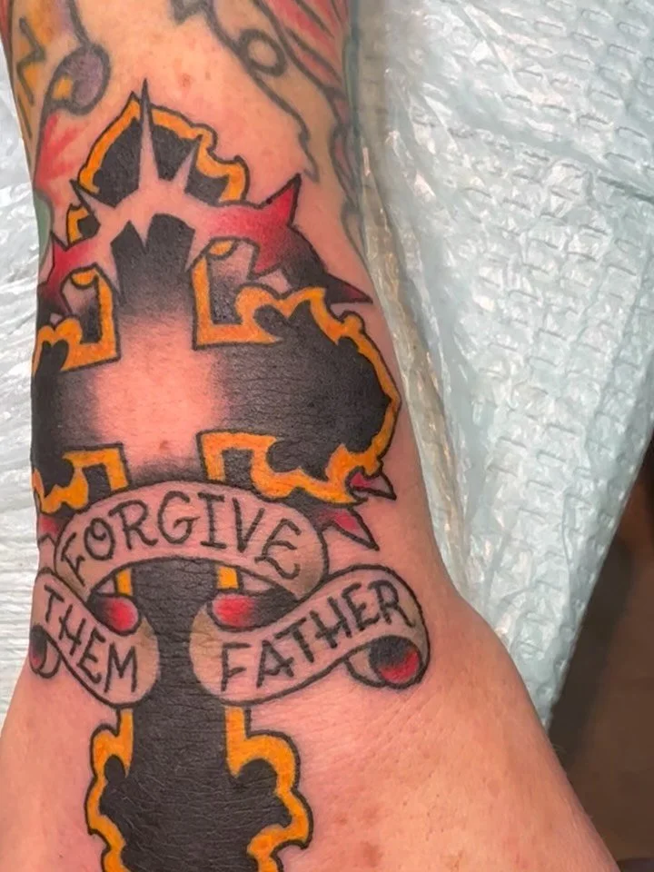 #rochestertattoo #585tattoo #rochestertattooartist #crosstattoo #wwjd