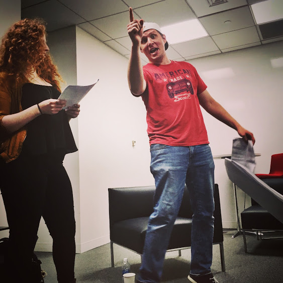 ANDREW IN FULL DIRECTOR MODE, HELPING FELLOW ENSEMBLE MEMBER DANIELLE WITH A PARTICULAR MOMENT!