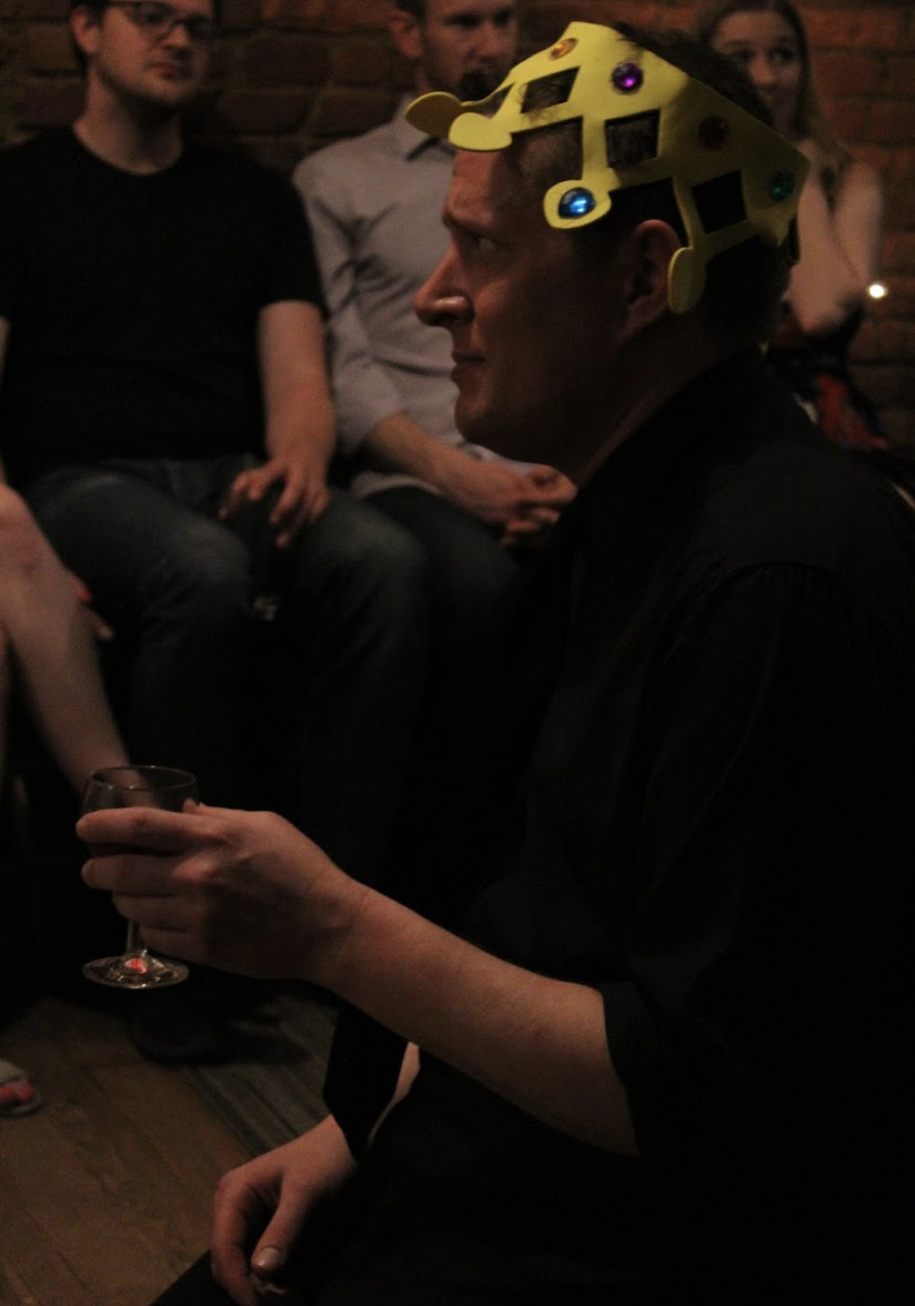 the face Drew makes when you tell him he needs to interact with a stranger.