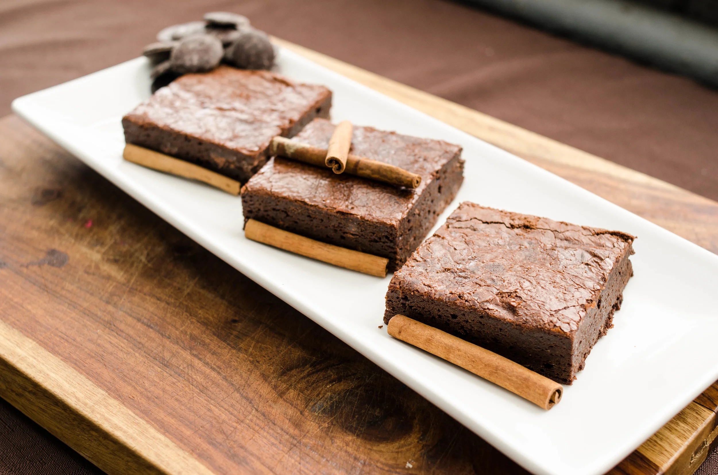 (3) All Natural Mexican Chocolate Brownies