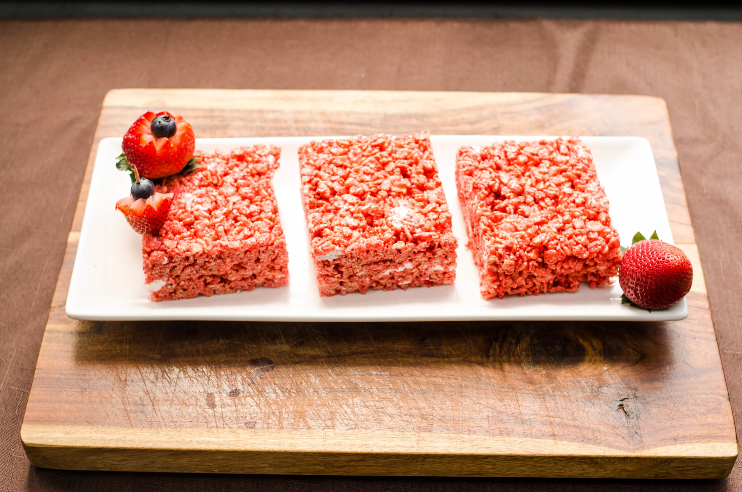 (3) Gluten-Free Strawberry Rice Krispy Treats
