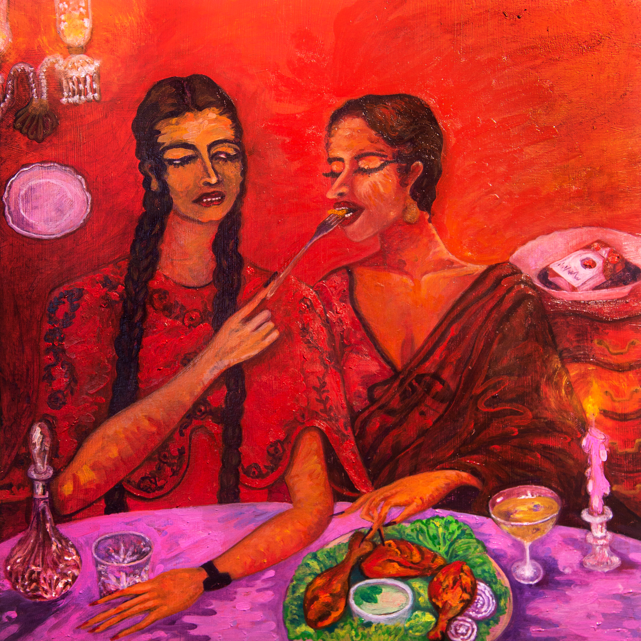 Bougie girls with Tandoori Chicken