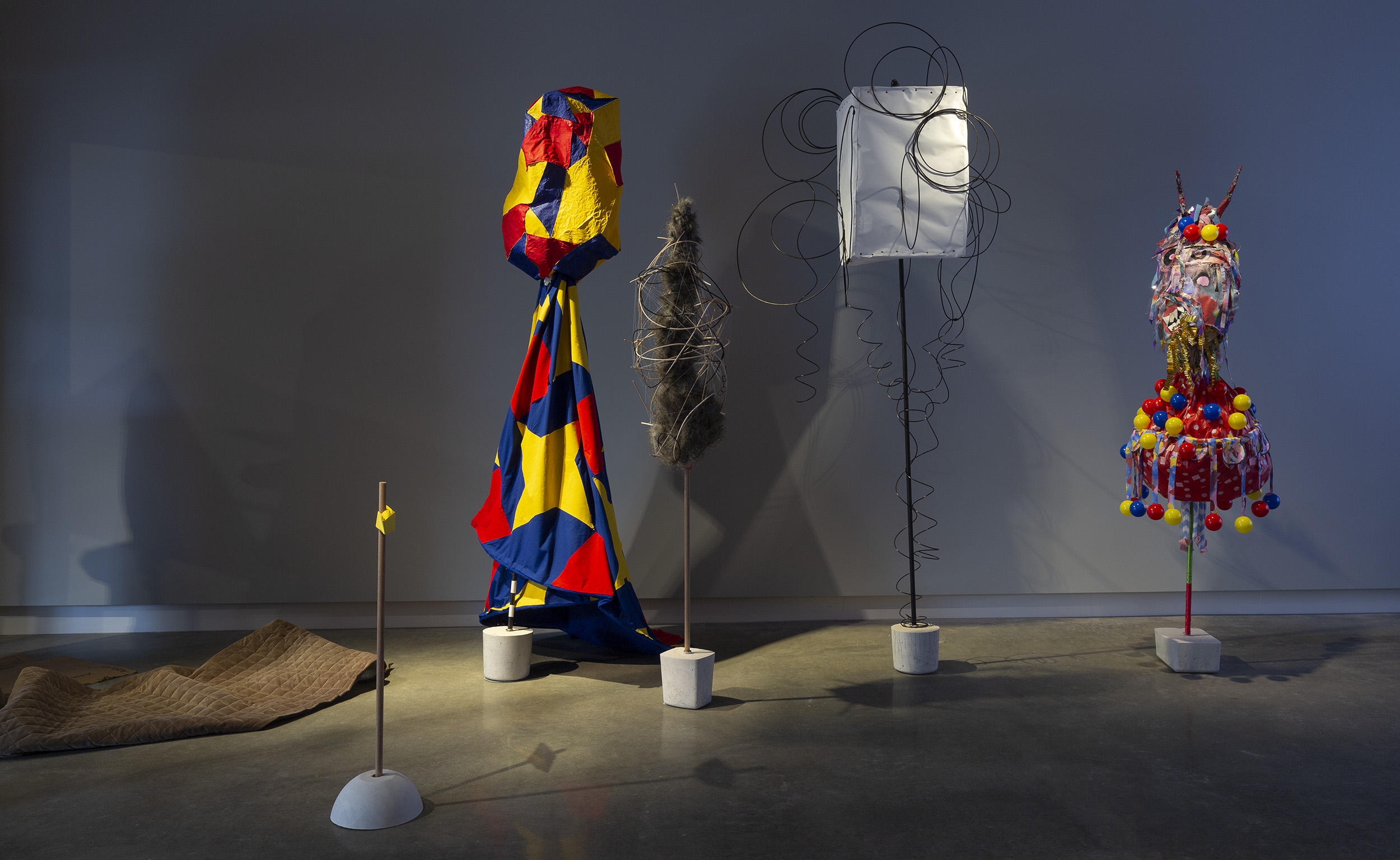 Mikala Dwyer and Justene Williams, Mondspiel (Moon Play), 2019, works by students from VCA, QCA & RMIT | Bauhaus Now!, curated by Ann Stephen, Buxton Contemporary, Melbourne (photo: Christian Capurro)