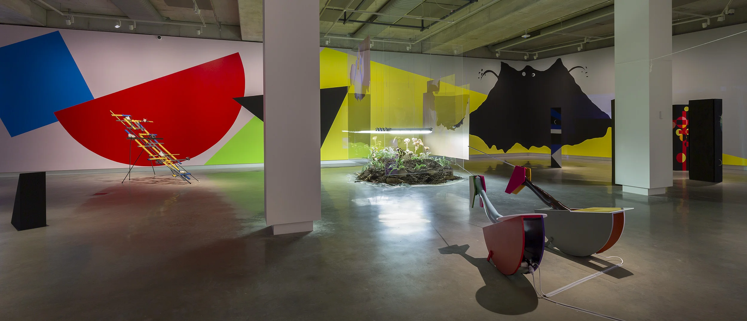 Mikala Dwyer and Justene Williams, Mondspiel (Moon Play), 2019, Bauhaus Now!, curated by Ann Stephen, Buxton Contemporary, Melbourne, photo: Christian Capurro