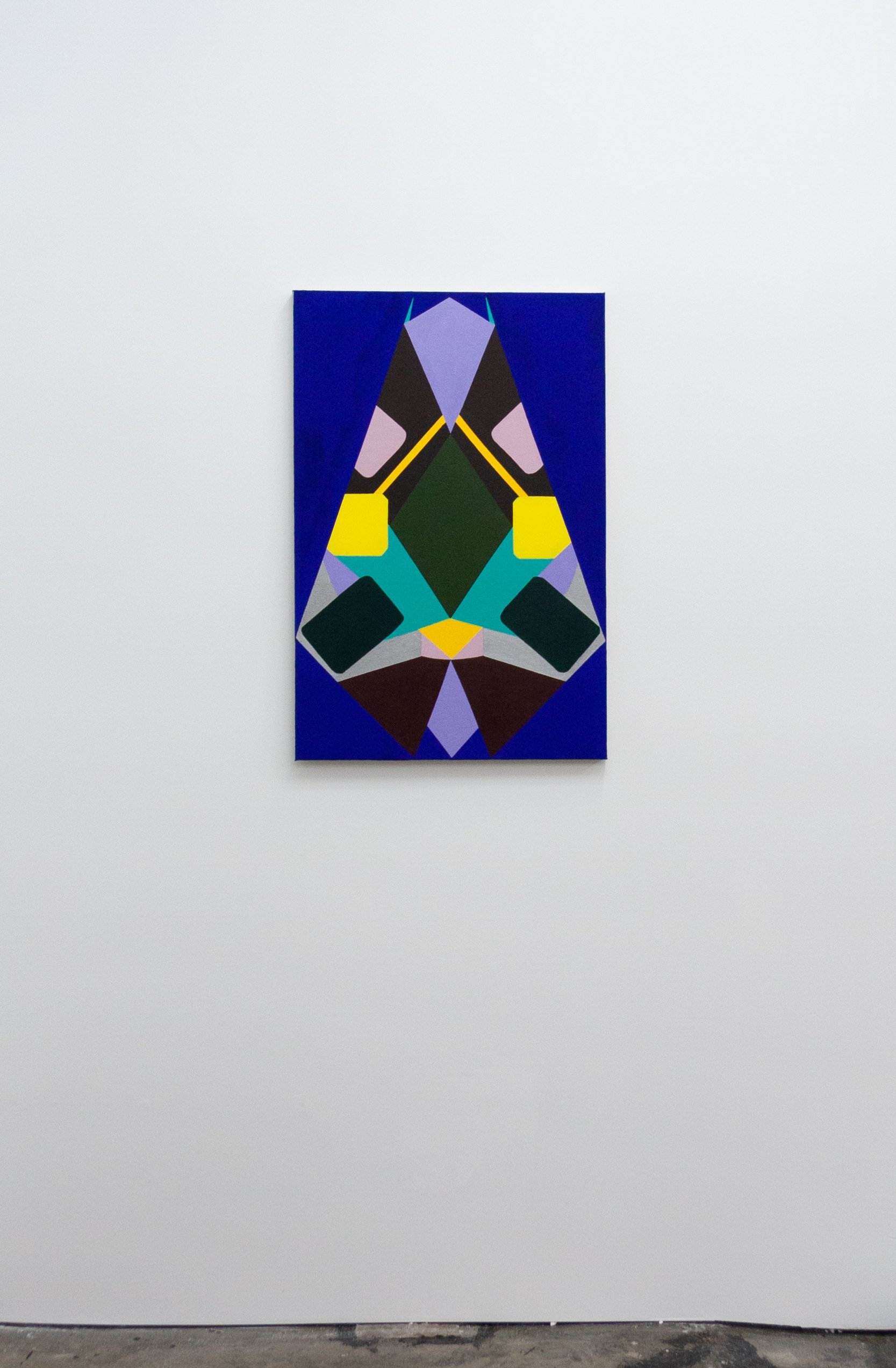 Mikala Dwyer, A Moth, 2022, acrylic on canvas, 91.5 x 61 cm | A Sun, A Flower, A Bee, 1301SW, Melbourne