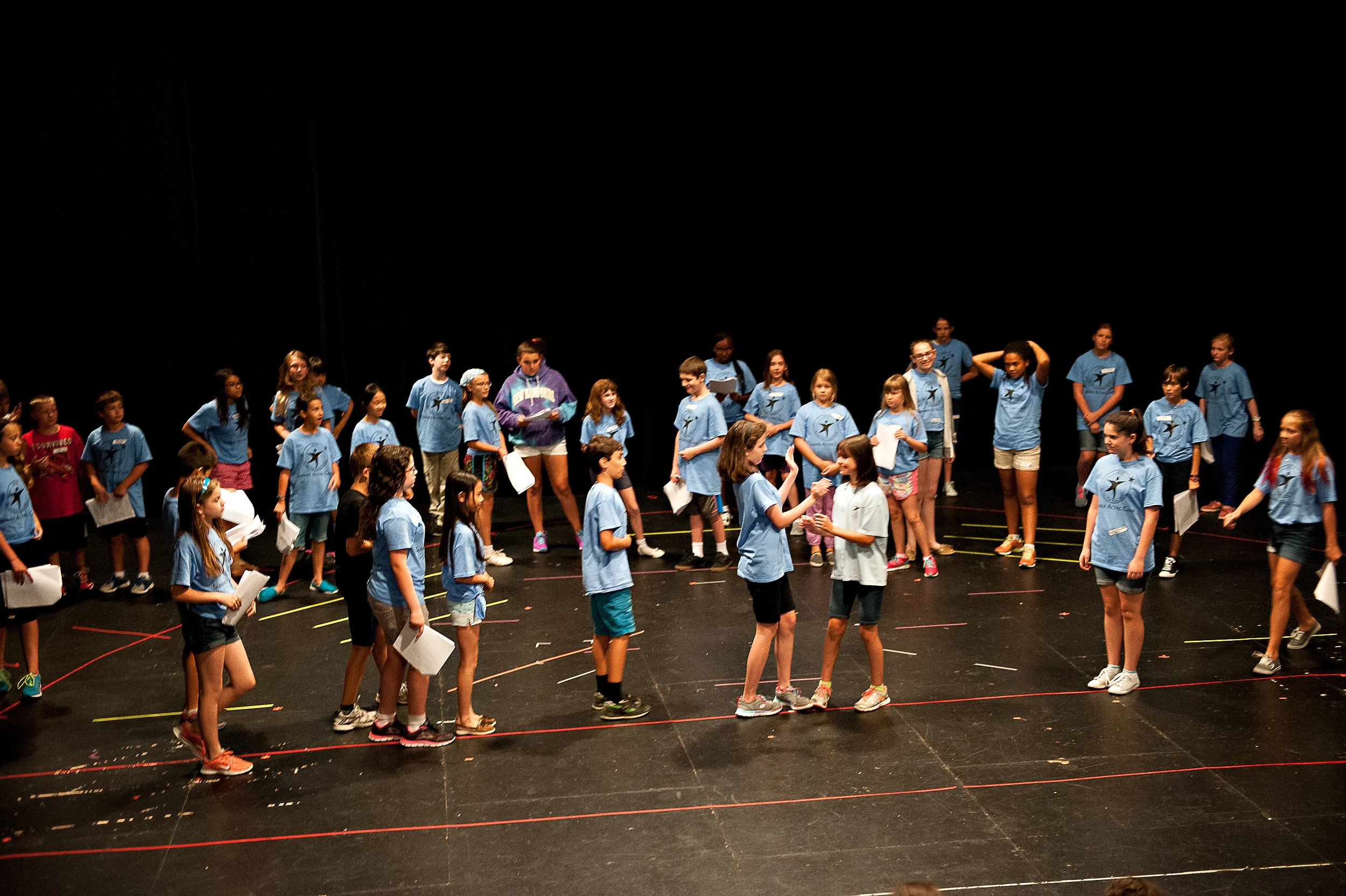 Our Group 4 campers rehearse their play