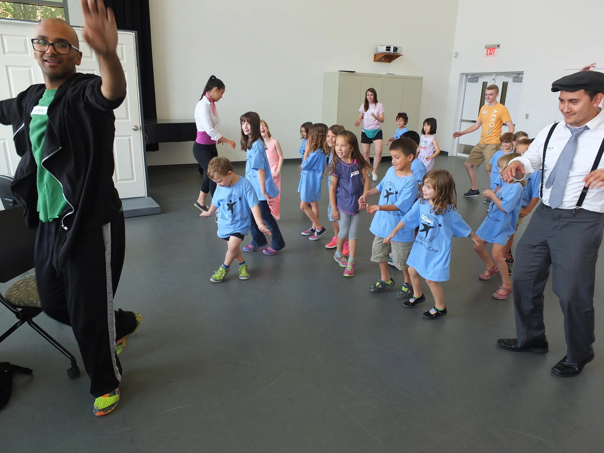 Our Group 1 learning a 1950s dance routine.