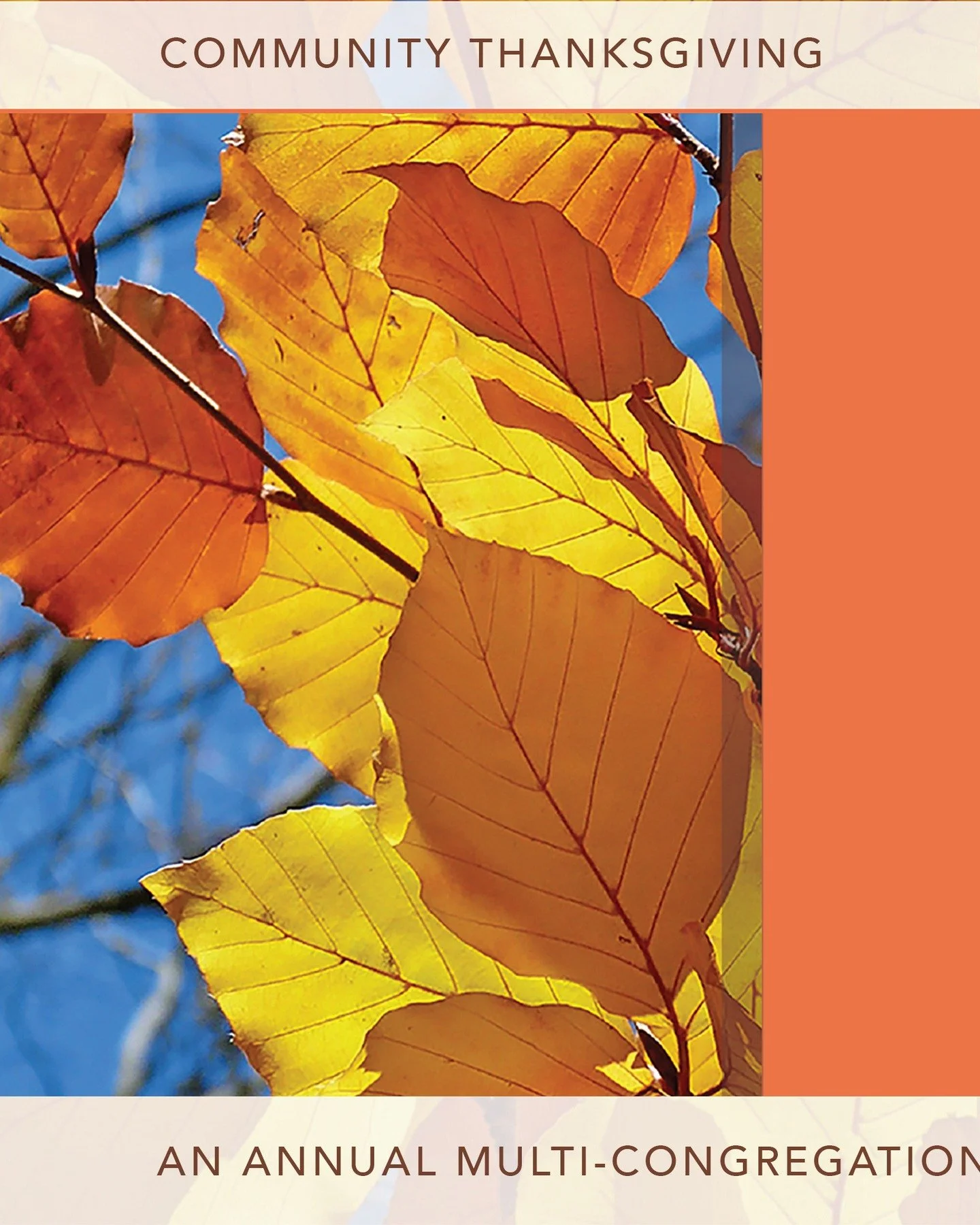 Join Second Presbyterian and several other churches and choirs in a wonderful ecumenical hour of worship on Tuesday, November 25 at 7:00 p.m. followed by a dessert reception in the Fellowship Hall. ALL are welcome.

Please bring your favorite Thanksg