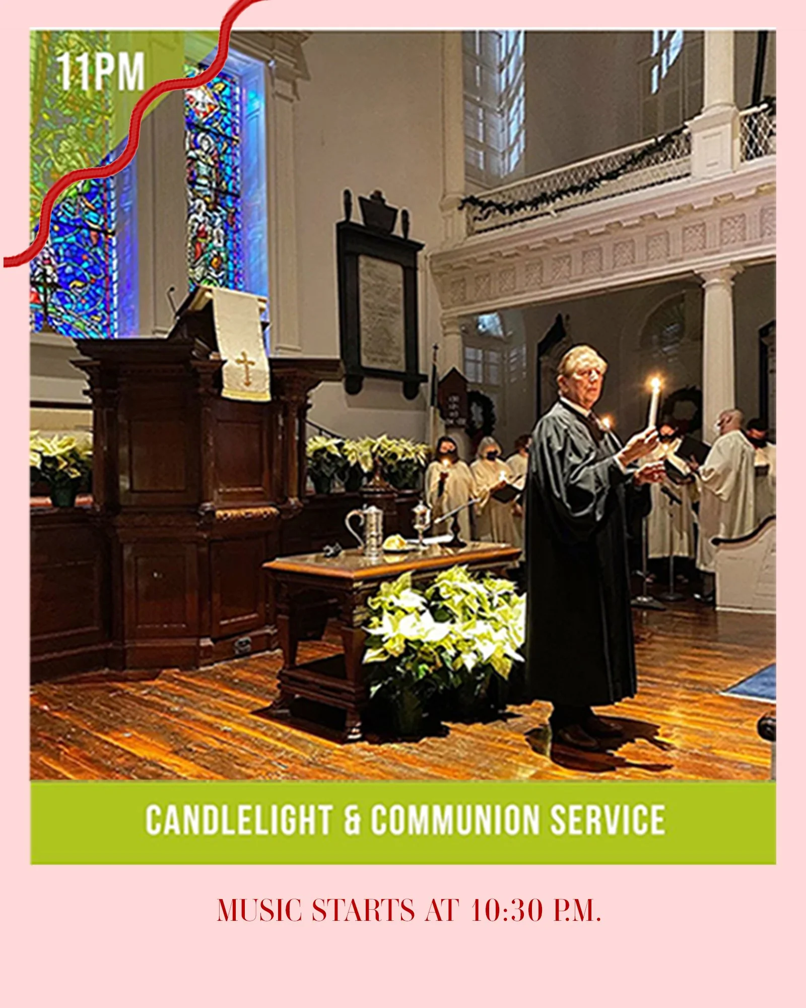 Join us for Christmas Eve at Second Presbyterian. All are welcome and invited to celebrate the life-transforming good news that God was, and is, and is to come. 
- Family-friendly Candlelight Service at 4:00 p.m. 
- Candlelight Communion Service at 1