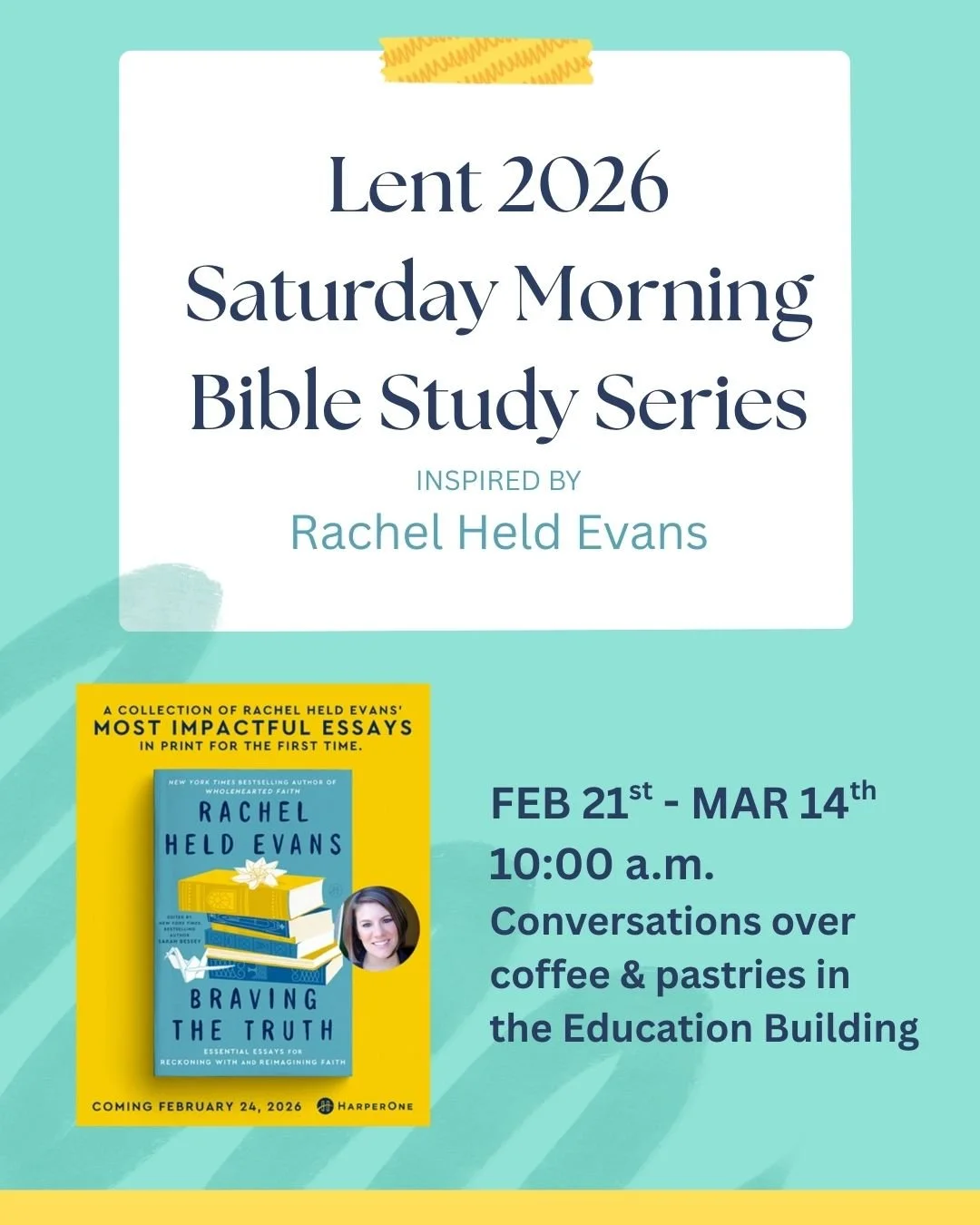 Inspired by the writings of Rachel Held Evans, this 4-week Bible study will allow us to explore a different theme each week. We begin Feb. 21st with an Ash Wednesday-inspired look at &ldquo;On life to death and death to life&mdash; like seeds, like s