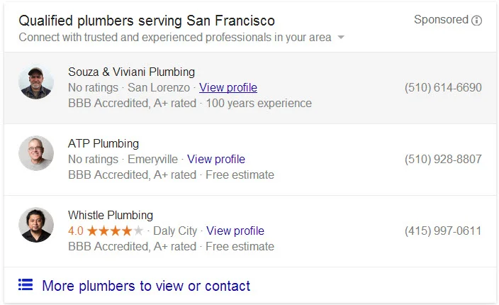 Google's Testing New Home Service Ads