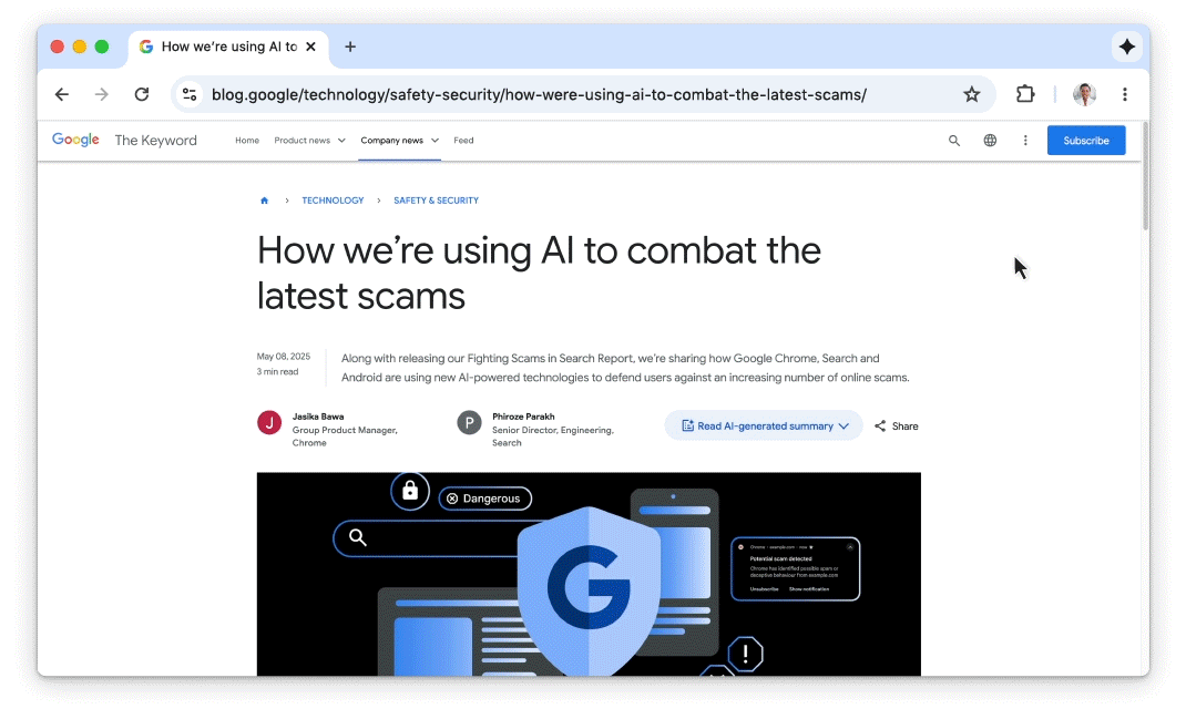 Google Chrome with Gemini