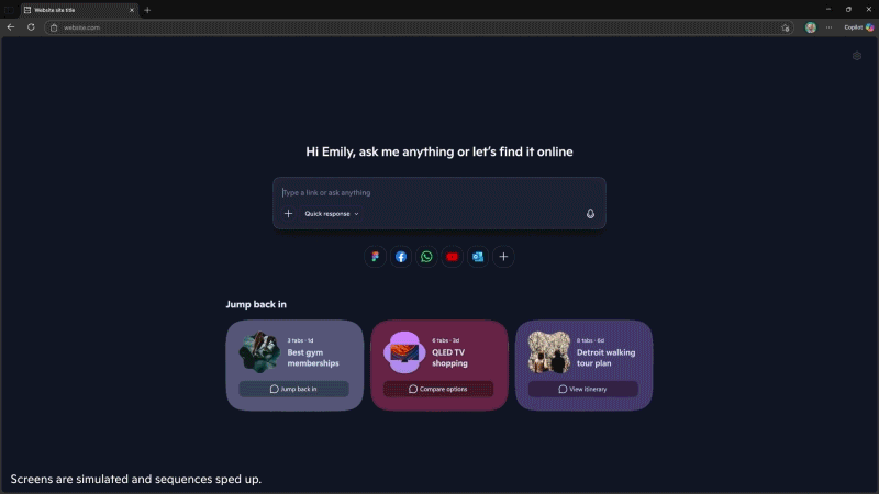 Microsoft Edge with Copilot Mode