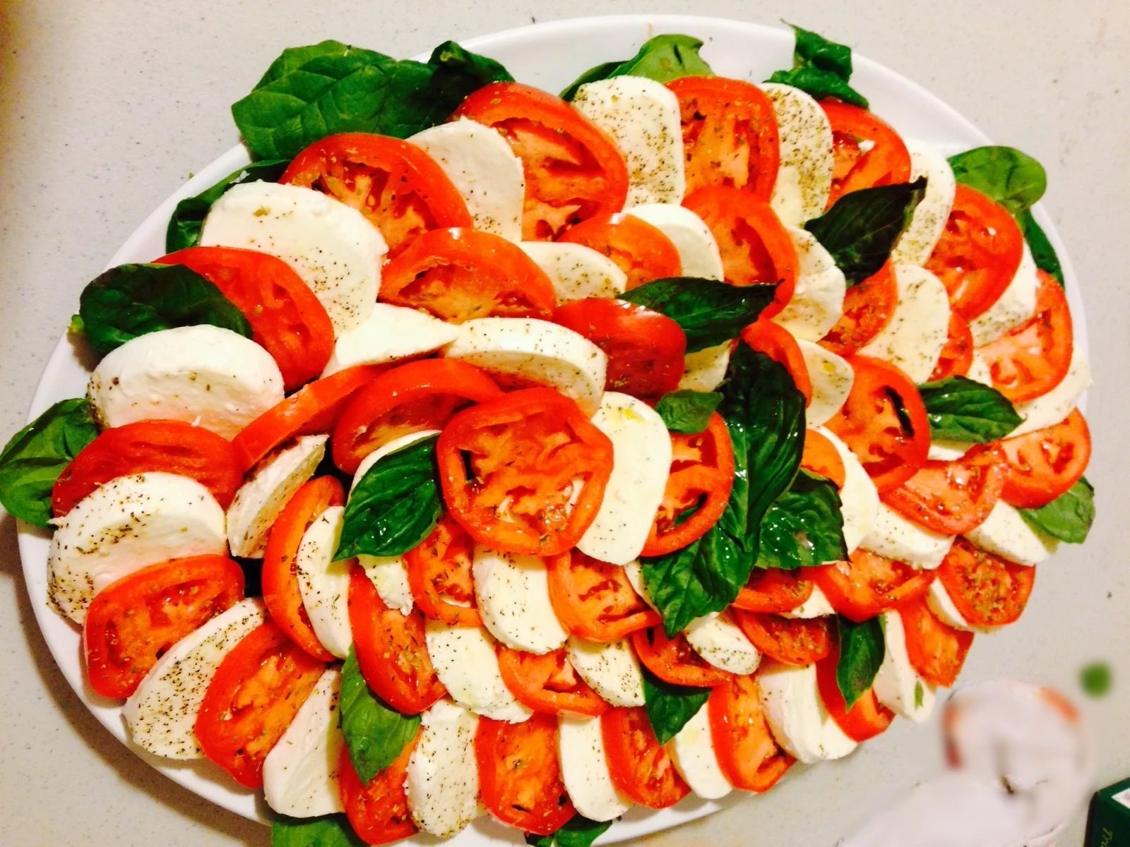 Fresh Mozzarella & Basil Platter