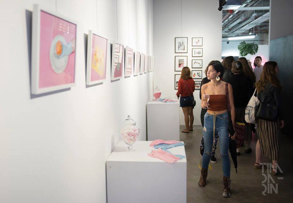 The Ladies Network Exhibition 3, Ambush Gallery. Photo by Tim da-Rin