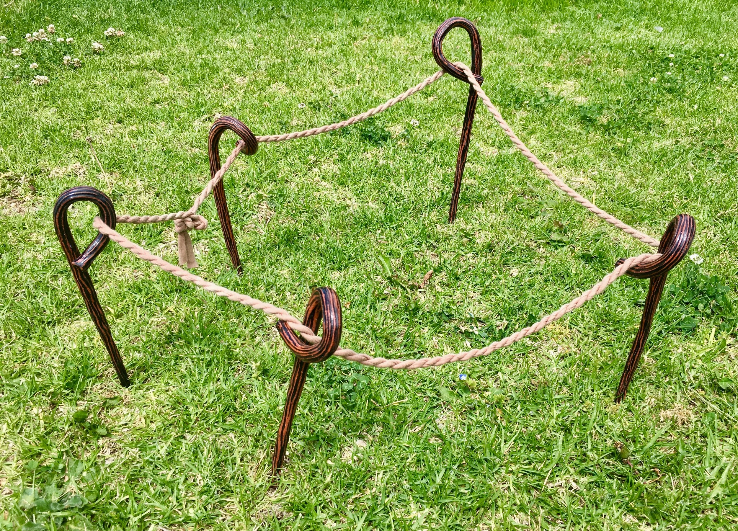 Untitled 2018. Terracotta, cotton rope. Dimensions Variable.