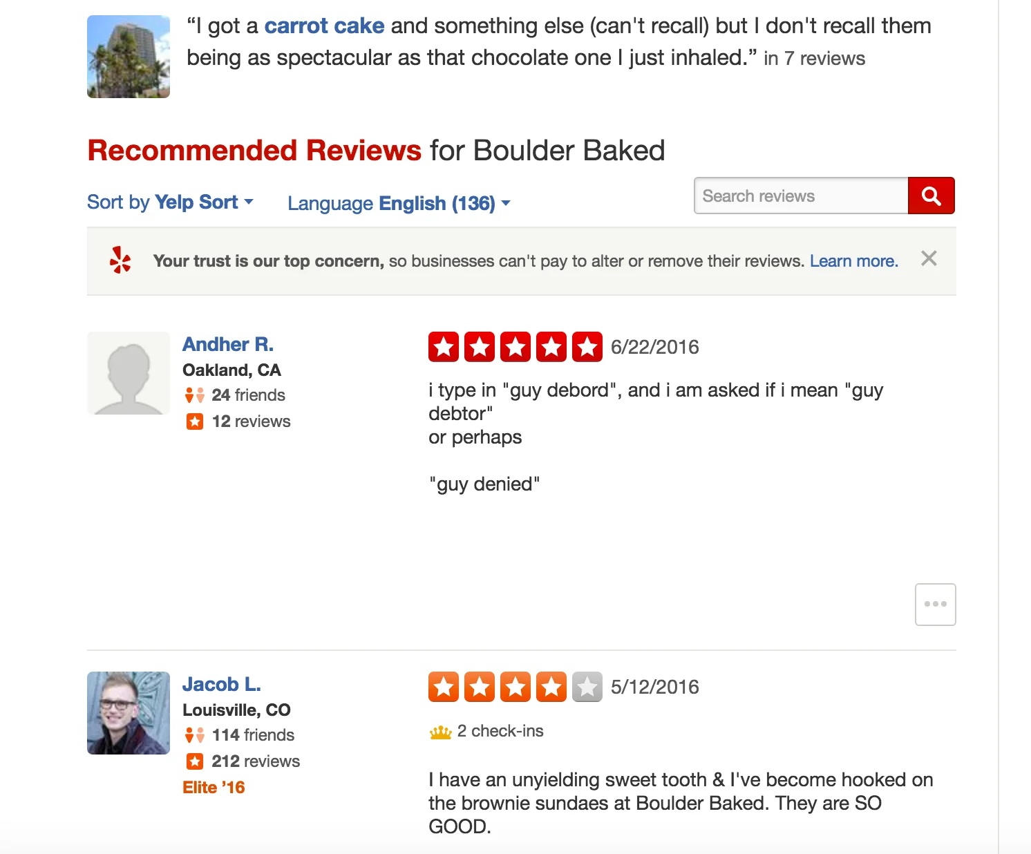 boulder baked, 5 stars