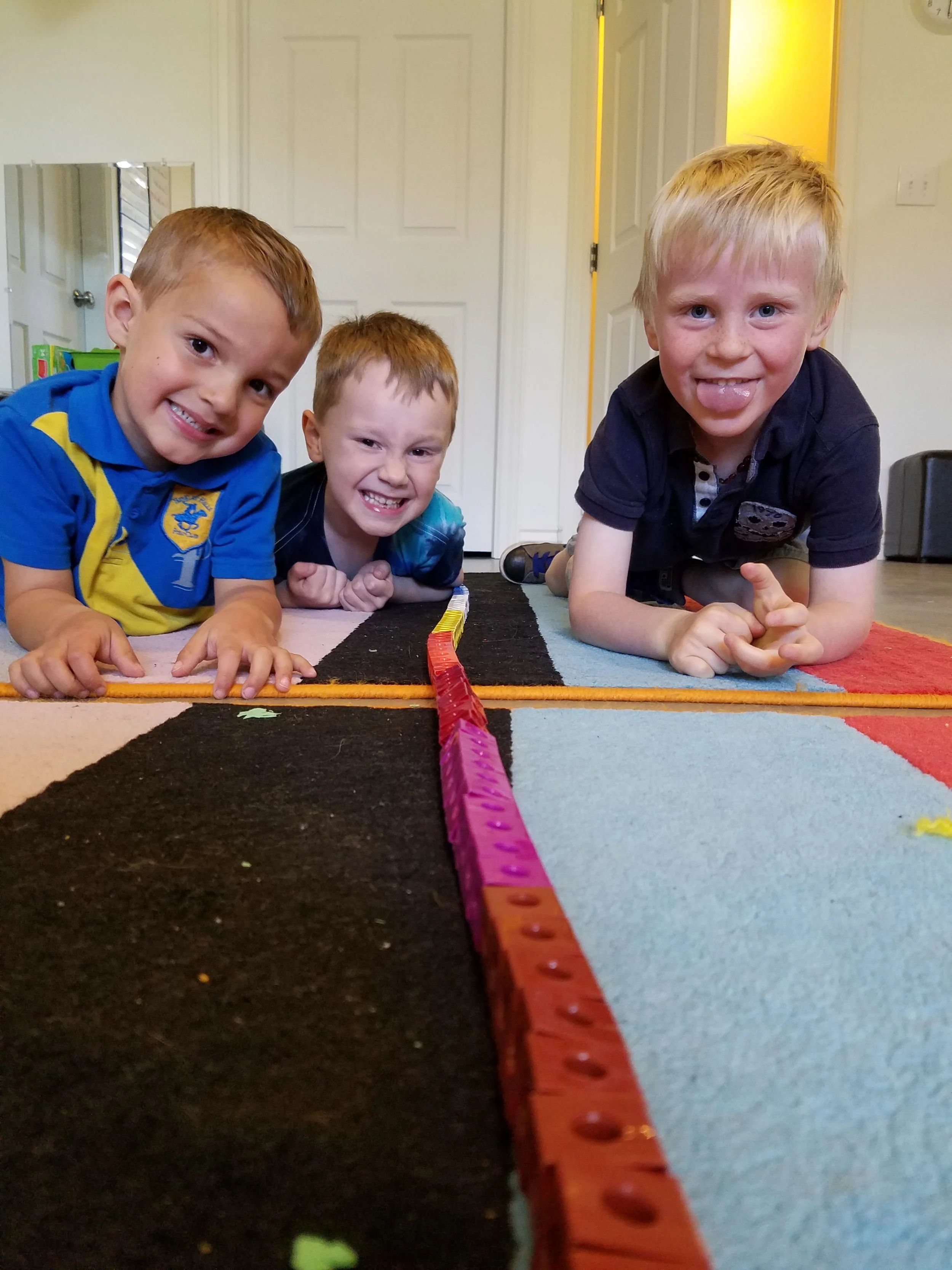 Building the longest snap-cube tower of the year!
