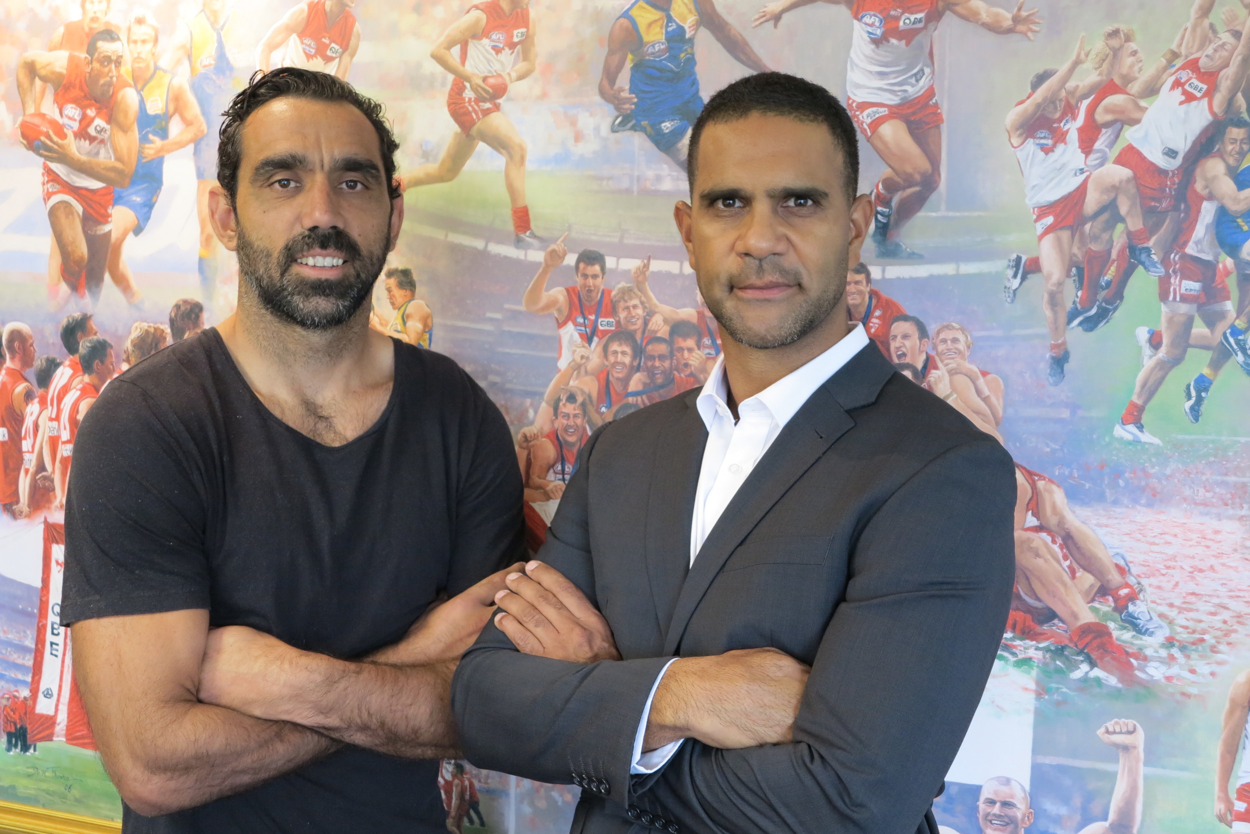 Adam Goodes and Michael O'Loughlin