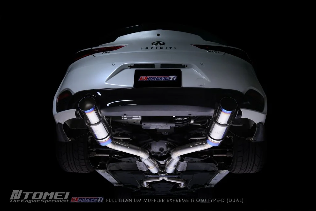 Tomei Expreme Ti Type D Full Titanium Exhaust 17+ Infiniti Q60 3.0TT

Part Number: TB6090-NS21F

Notes: Does not Include Y Pipe
Details:

🏎 Aftermarket Performance Parts
💰Financing available
📧 info@kenjigarage.com
📲 714-417-2698
🌎 Ship World Wid