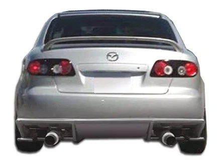 2003-2008 Mazda 6 4DR Duraflex Bomber Rear Bumper Cover - 1 Piece

Note: rear bumper is designed for 4dr models only. 5dr models will need to extend the rear bumper in order to fit properly.

Fits the following models: Touring, Grand Touring, I Sport