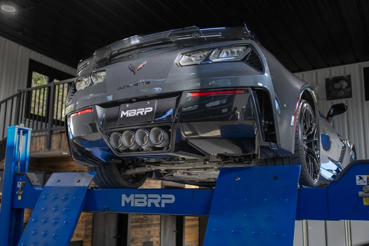 MBRP 3" Axle Back Muffler Bypass Quad Rear Exit Exhaust 14-19 Chevy Corvette C7 6.2L

Part Number: 
S70083CF (Carbon Fiber Tips)
S7008304BT (Black Tips)

🏎 Aftermarket Performance Parts
💰Financing available
📧 info@kenjigarage.com
📲 714-417-2