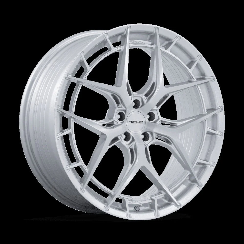 Niche Riviera Wheels 

Sizes: 
20x9&rdquo; 
20x9.5&rdquo; 
20x10.5&rdquo; 
20x11&rdquo;
 22x9&rdquo; 
22x10.5&rdquo; 

Bolt Patterns: 
5x112
5x115 
5x114.3
5x120 

Target Vehicles: 
Audi A8/S8 
BMW 5/6/7
Series Chevy Camaro (5th &amp; 6th Gen) 
Dodge